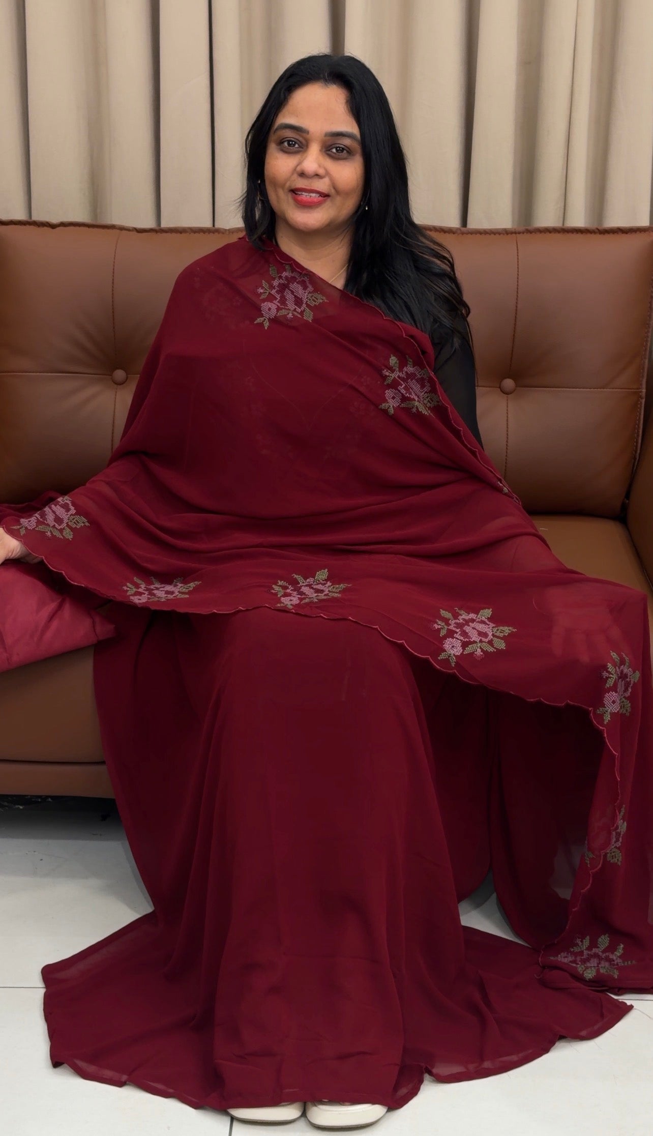 FAUX GEORGETTE UNSTITCHED SALWAR SUITS - IHA 33450