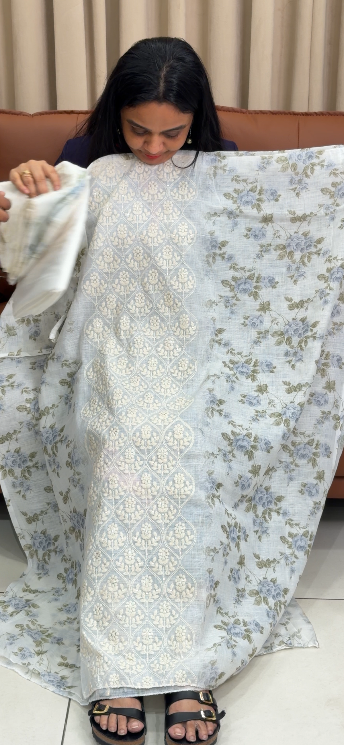 OFFER SALES UNSTITCHED SALWAR SUITS - IHA 35414