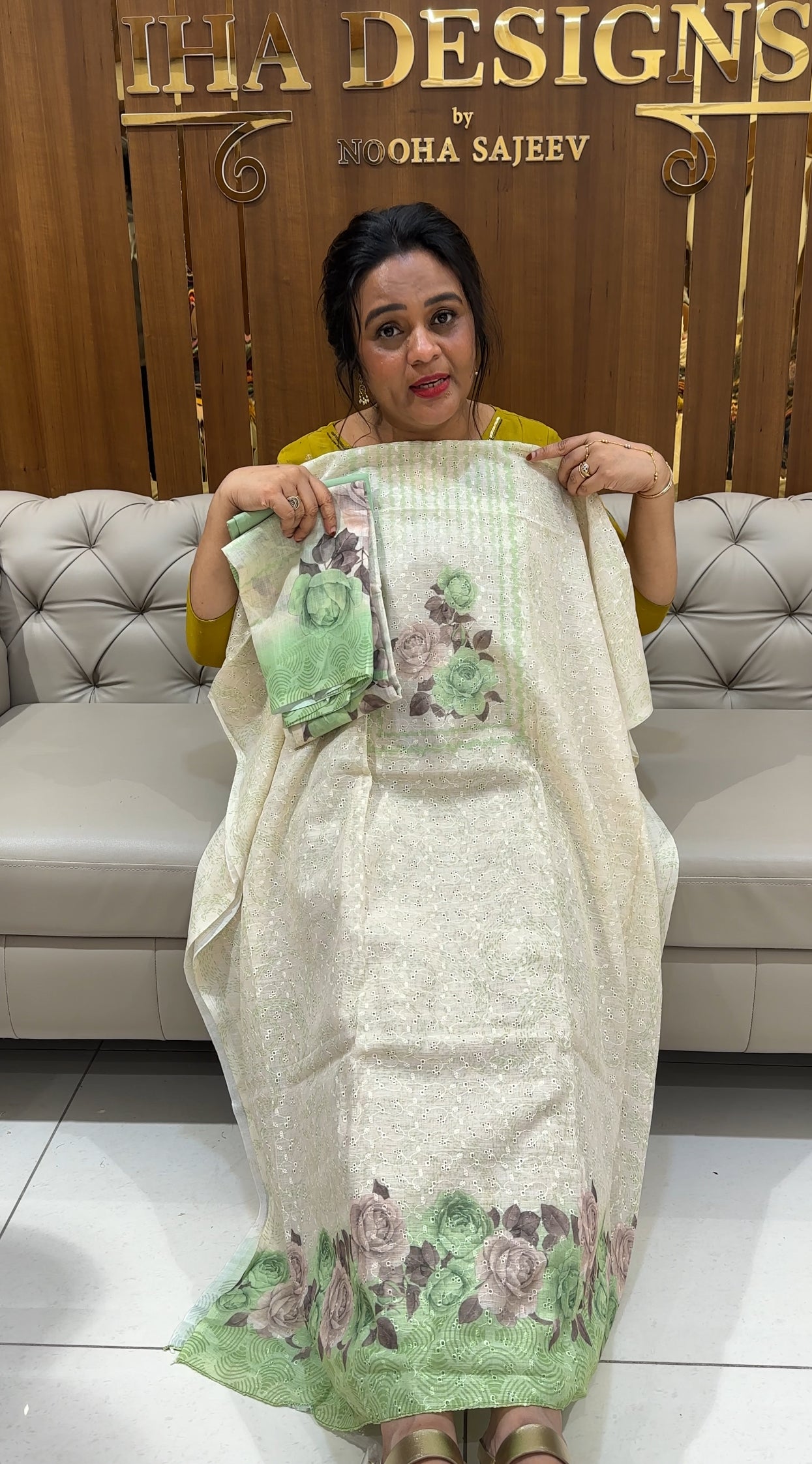 LINEN HAKOBA UNSTITCHED SALWAR SUITS - IHA 24979