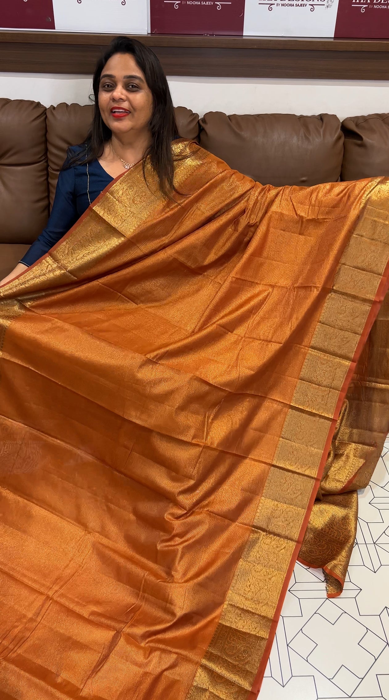 FORWARD SEMI TISSUE BANARASI SAREES - IHA 24575