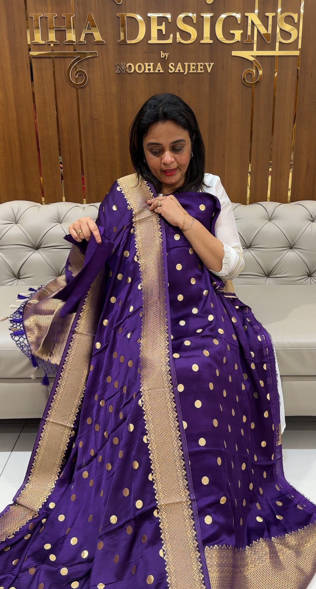 SEMI KATAN UNSTITCHED SALWAR SUITS - IHA 24870