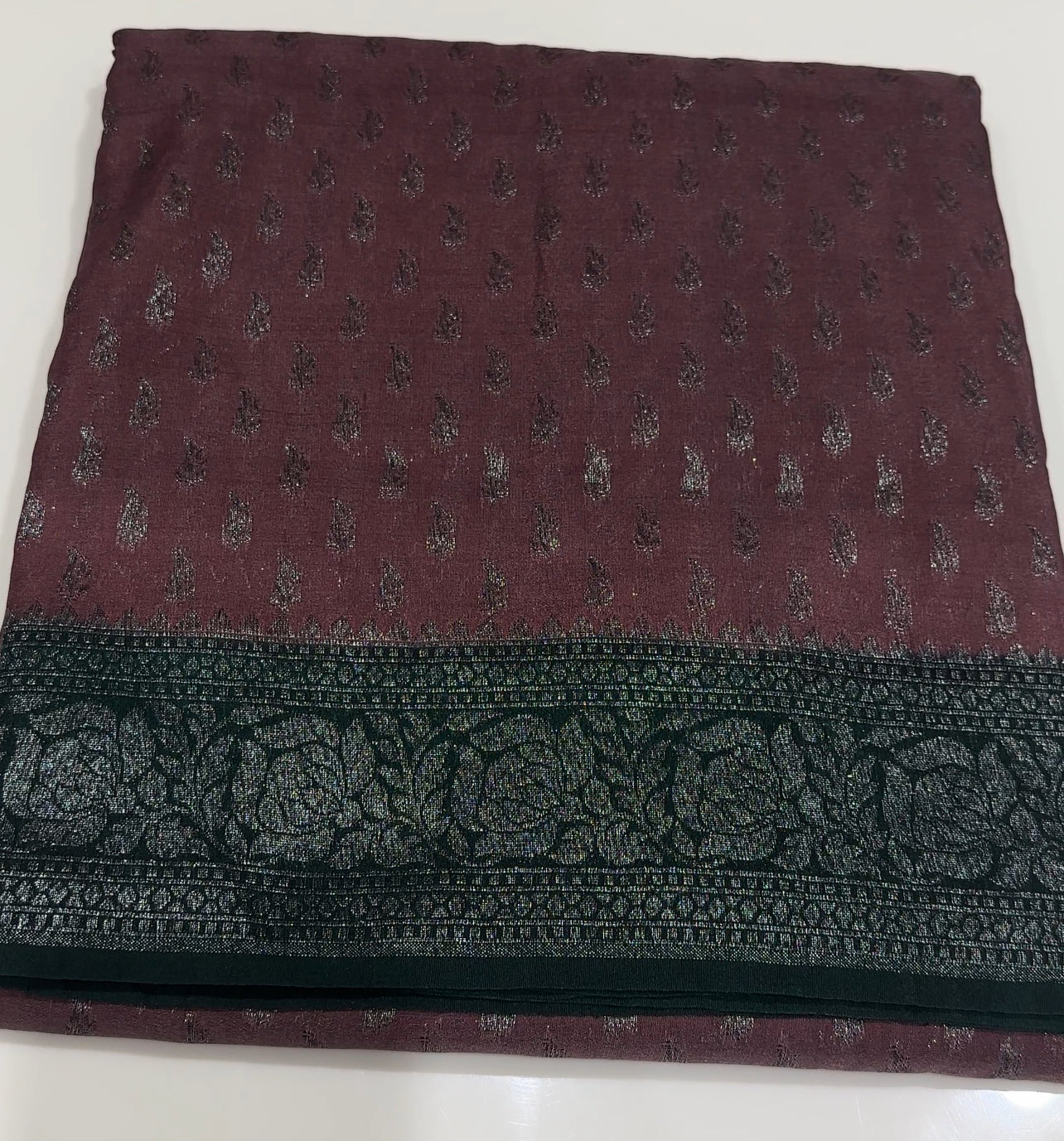 SEMI BANARASI SAREE - IHA 16897