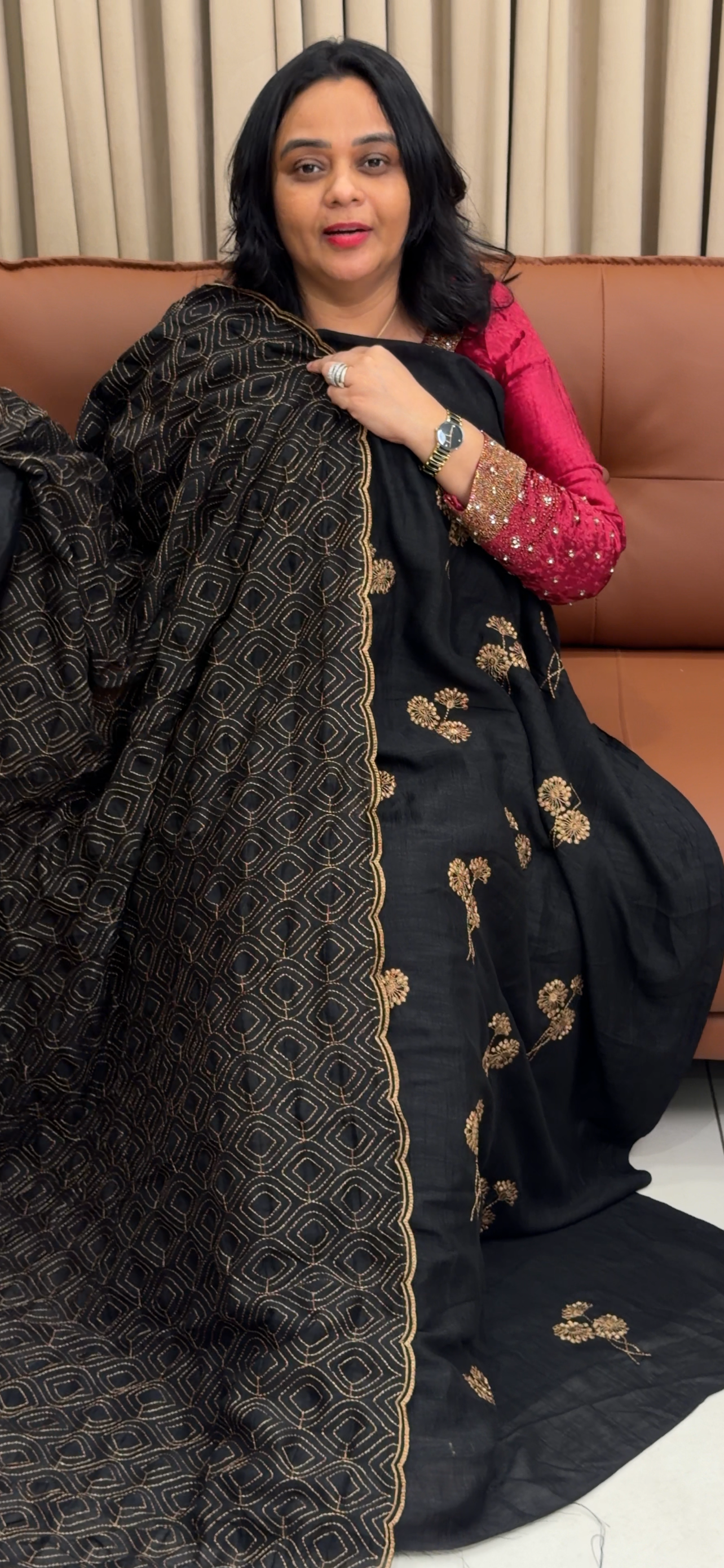 SEMI RAW SILK UNSTITCHED SALWAR SUITS - IHA 35055