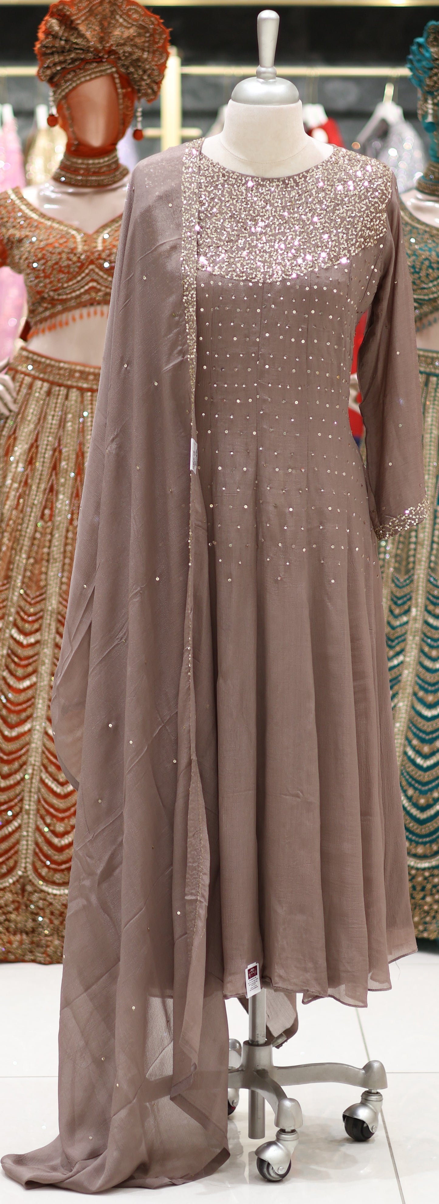 PARTY WEAR TOP,BOTTOM AND DUPATTA - IHA 26791