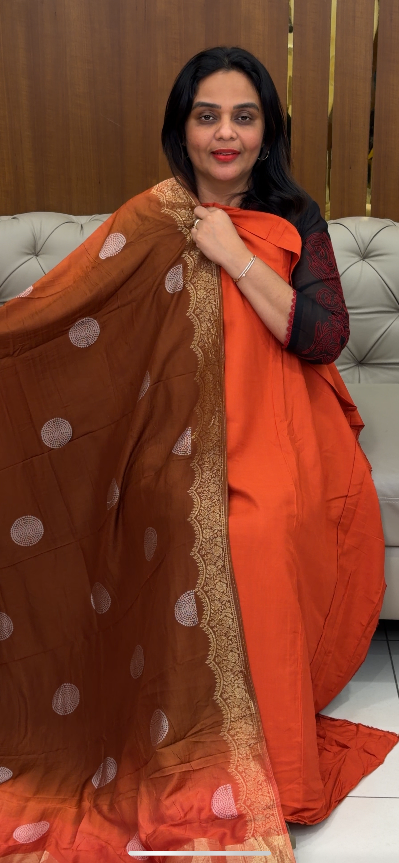 MALAI CHANDERI UNSTITCHED SALWAR SUITS - IHA 31853