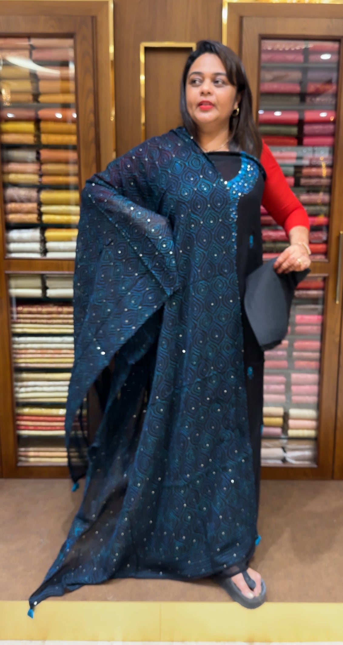 GEORGETTE UNSTITCHED SALWAR SUITS - IHA 24038