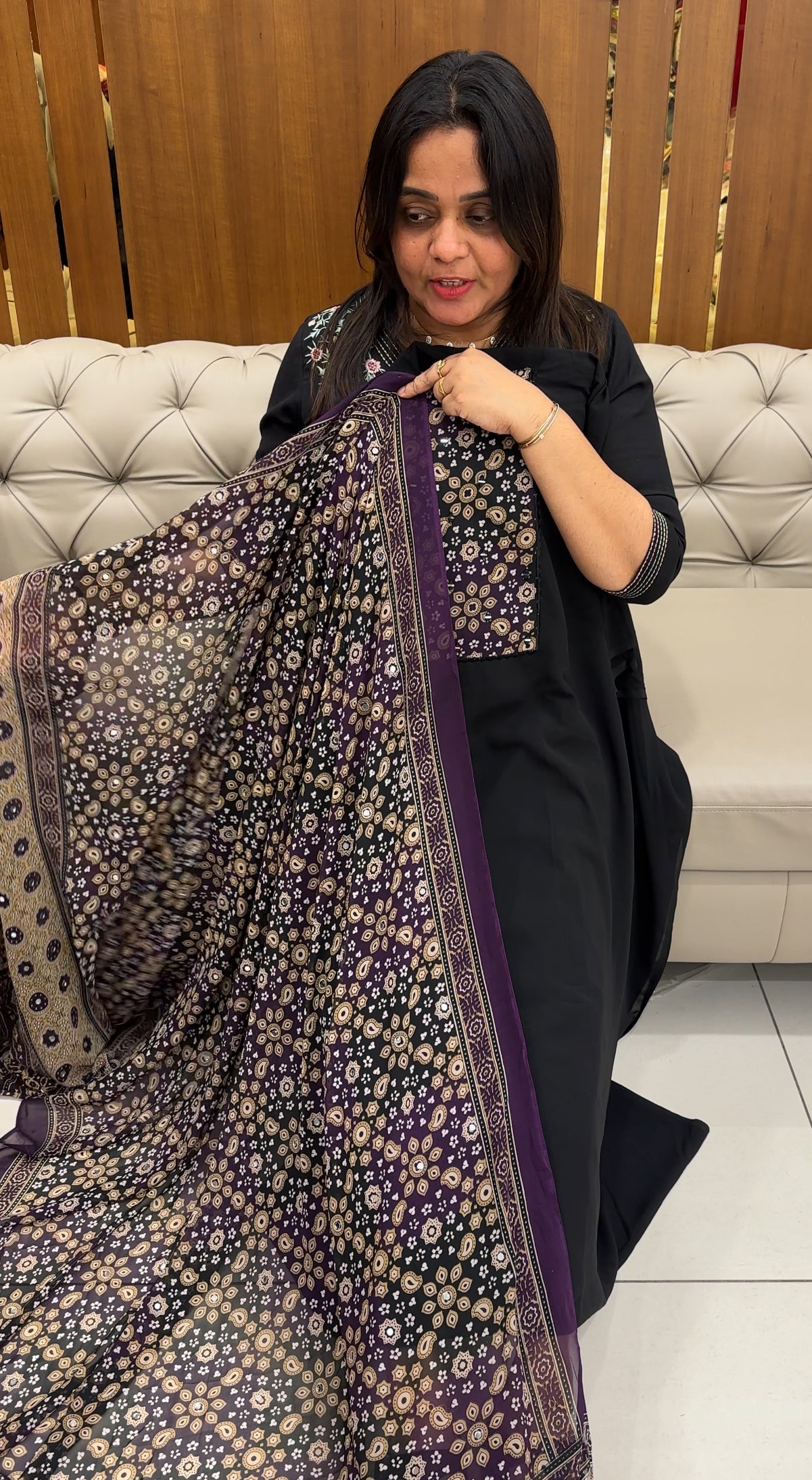 FAUX GEORGETTE UNSTITCHED SALWAR SUITS - IHA 28288