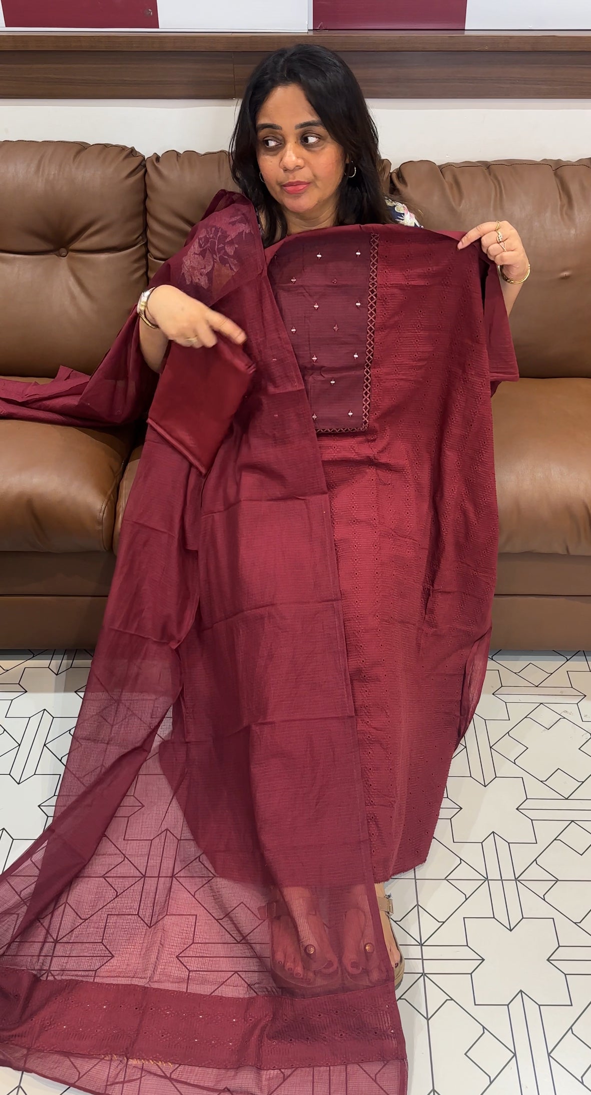 COTTON HAKOBA UNSTITCHED SALWAR SUITS - IHA 26544