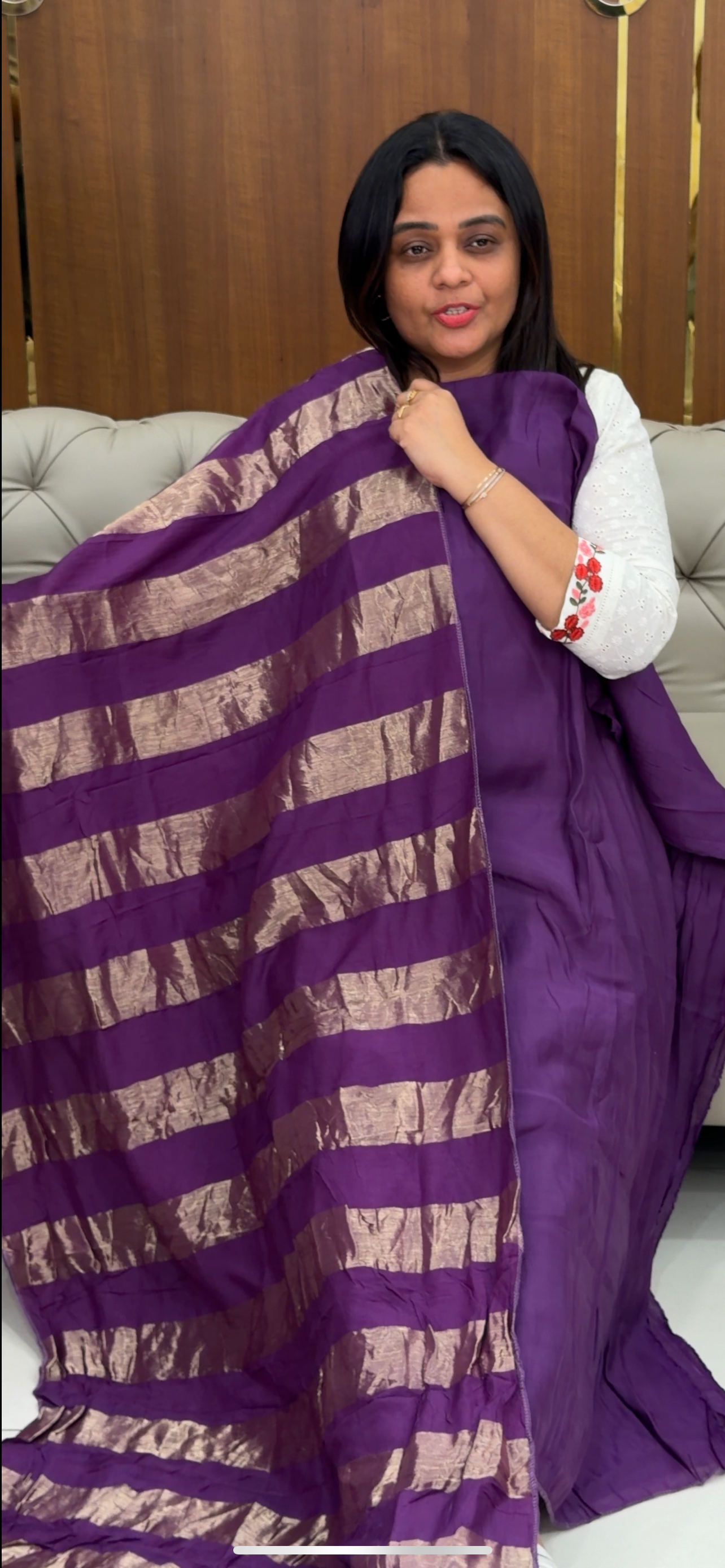 MALAI CHANDERI UNSTITCHED SALWAR SUITS - IHA 29366