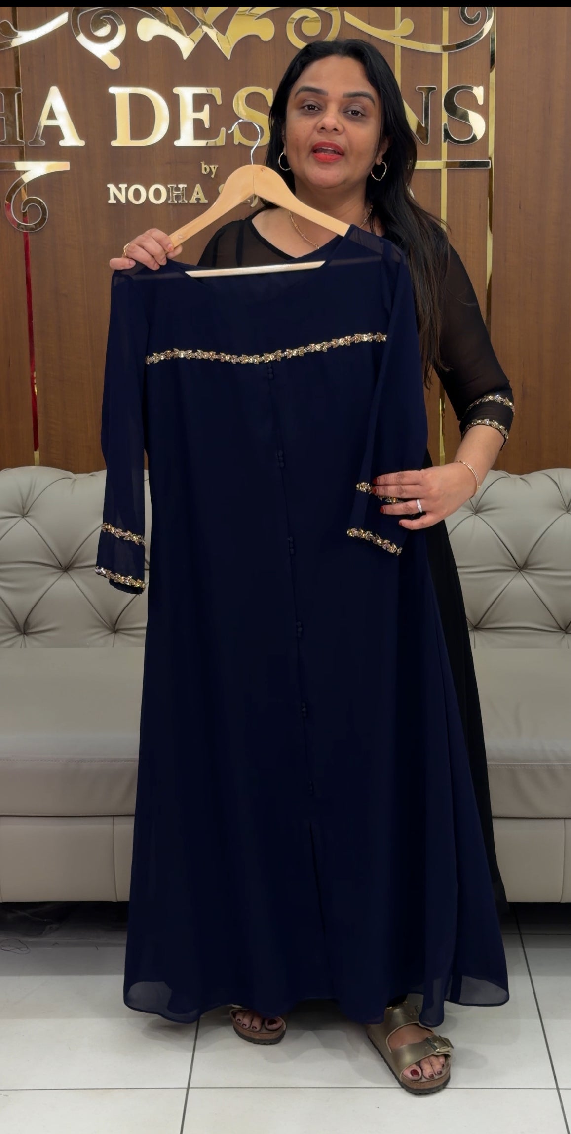 IHA'S IN-HOUSE GEORGETTE ALINE TOPS - IHA 30704