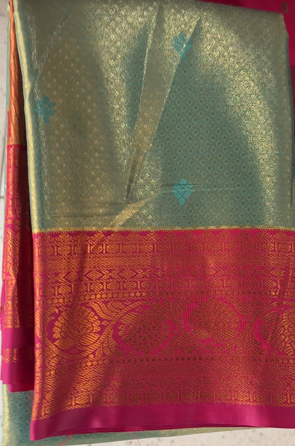 TISSUE KANCHIPURAM SAREES - IHA 18538