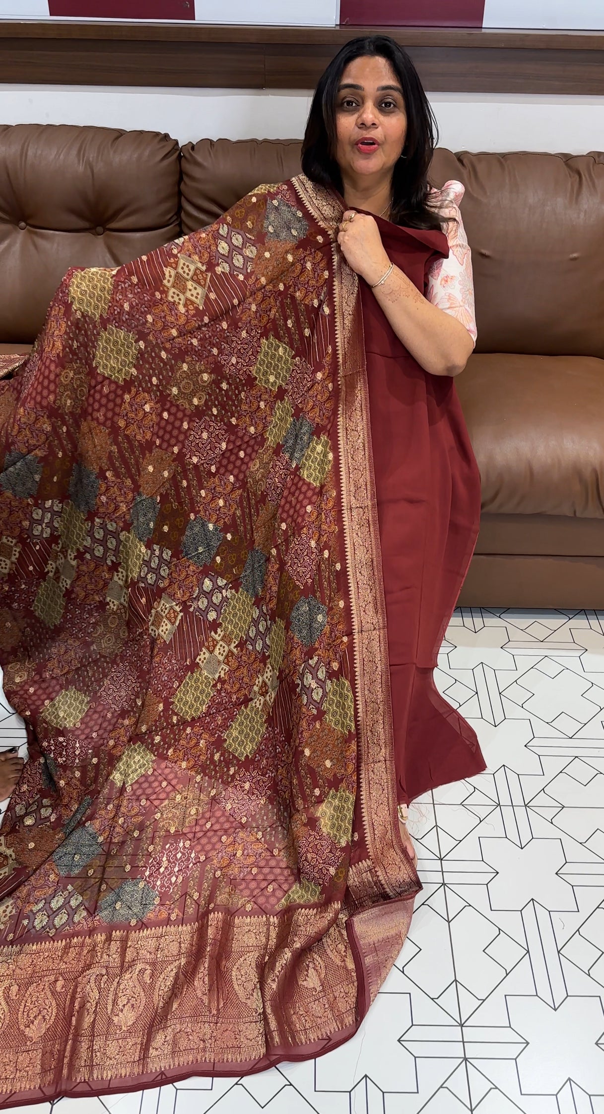 VISCOSE GEORGETTE UNSTITCHED SALWAR SUITS - IHA 27685