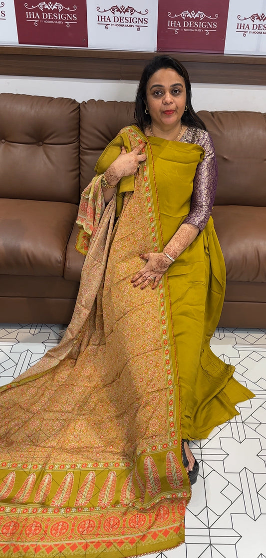 PLATINUM CHIFFON UNSTITCHED SALWAR SUITS - IHA 23788