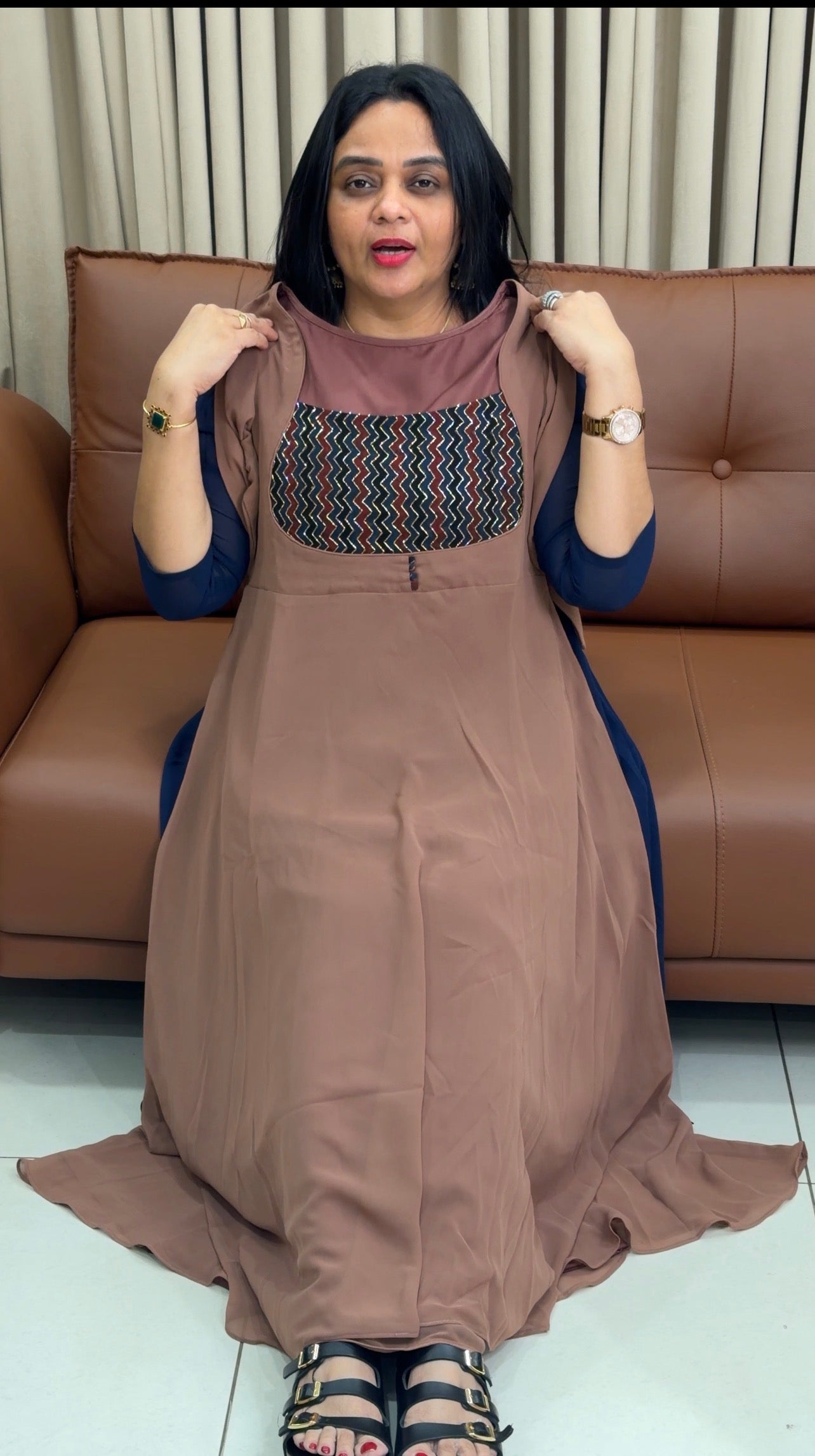 IHA'S IN-HOUSE HANDWORKED ALINE TOPS - 34544