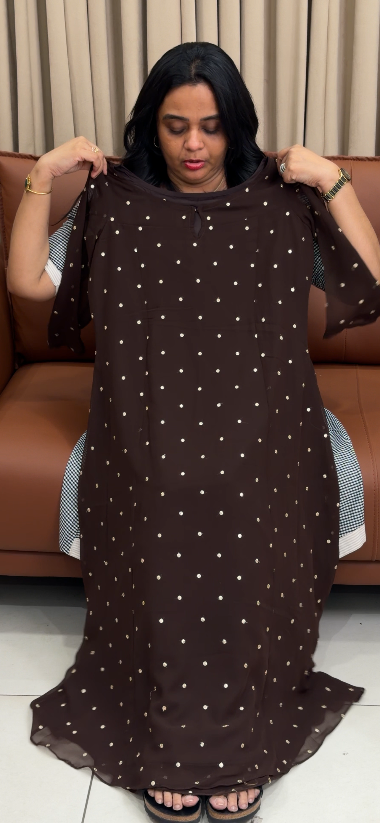 IHA'S IN-HOUSE GEORGETTE ALINE TOPS - IHA 35178