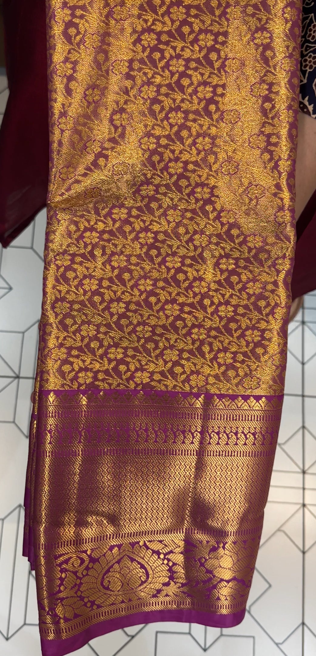 SEMI TISSUE KANCHIPURAM SILK SAREES - IHA 27831