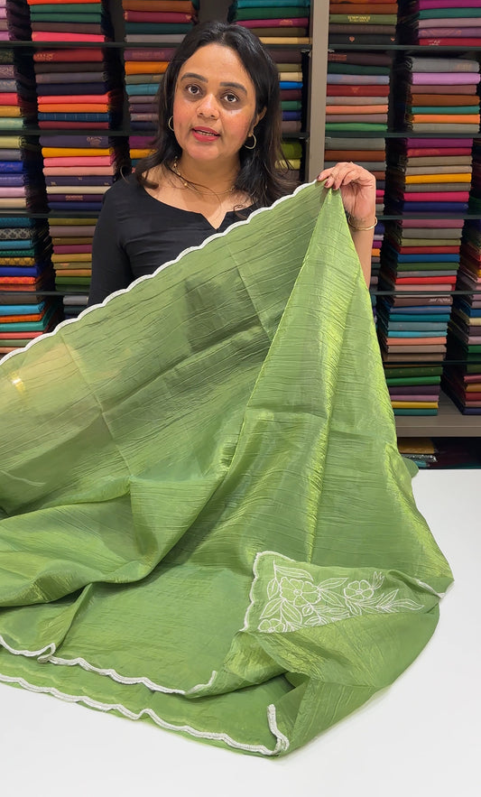 HAND WORKED SAREES - IHA 27146