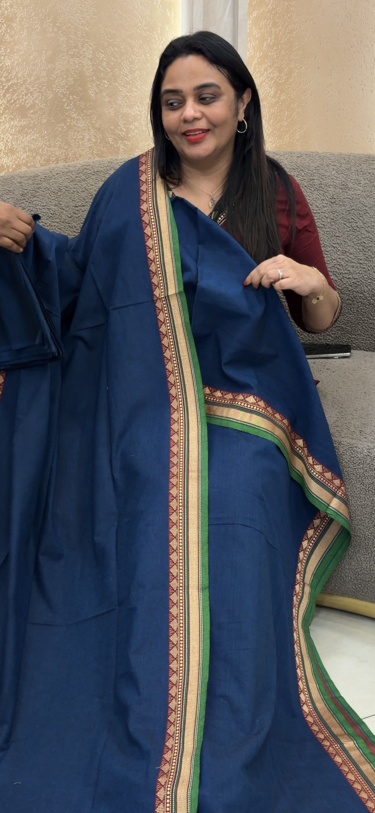 COTTON UNSTITCHED SALWAR SUITS  - IHA 33191