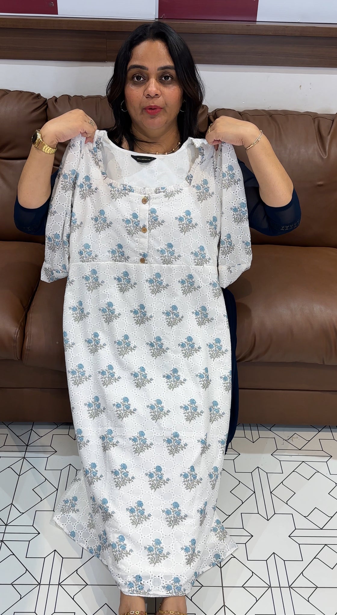 PRINTED HAKOBA TOPS - IHA 27967