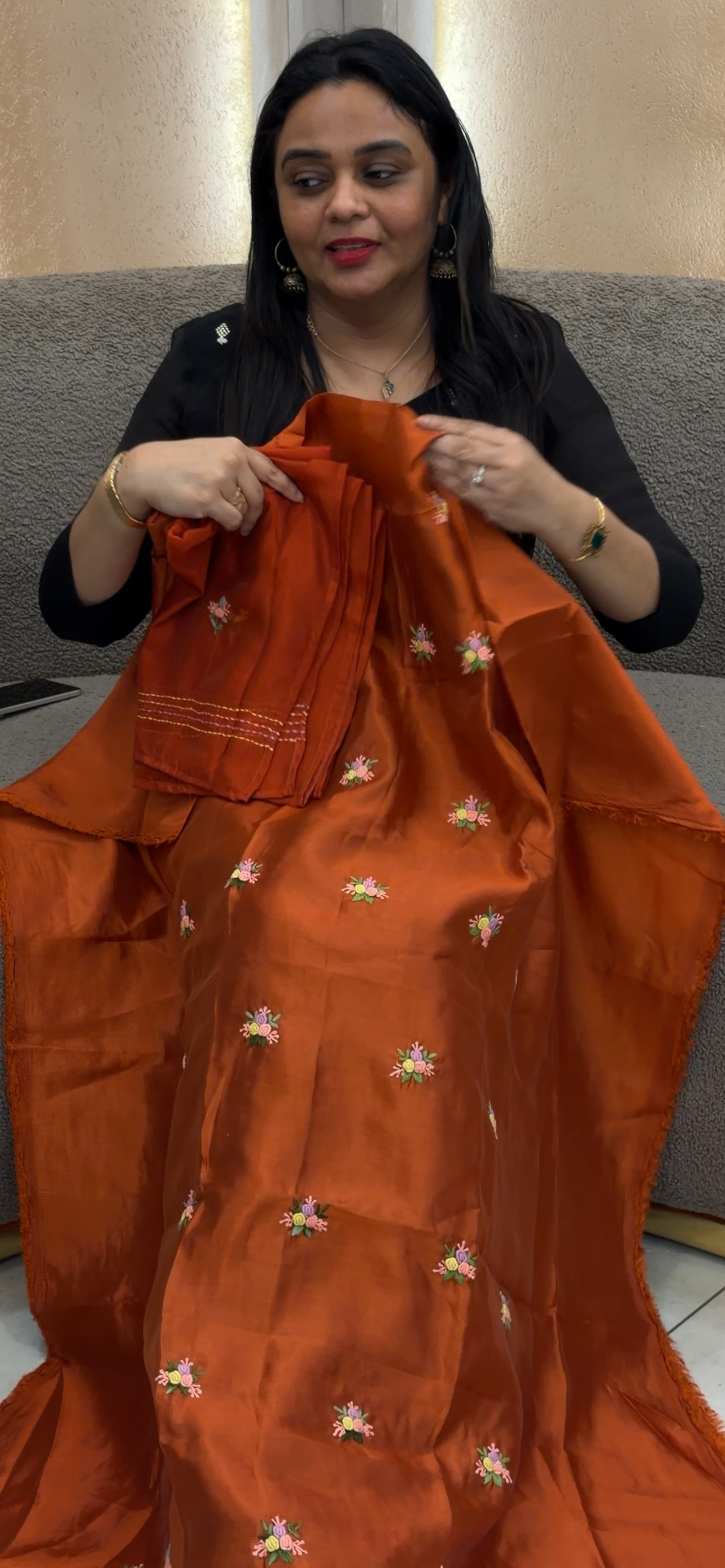 MUL CHANDERI UNSTITCHED SALWAR SUITS - IHA 33660