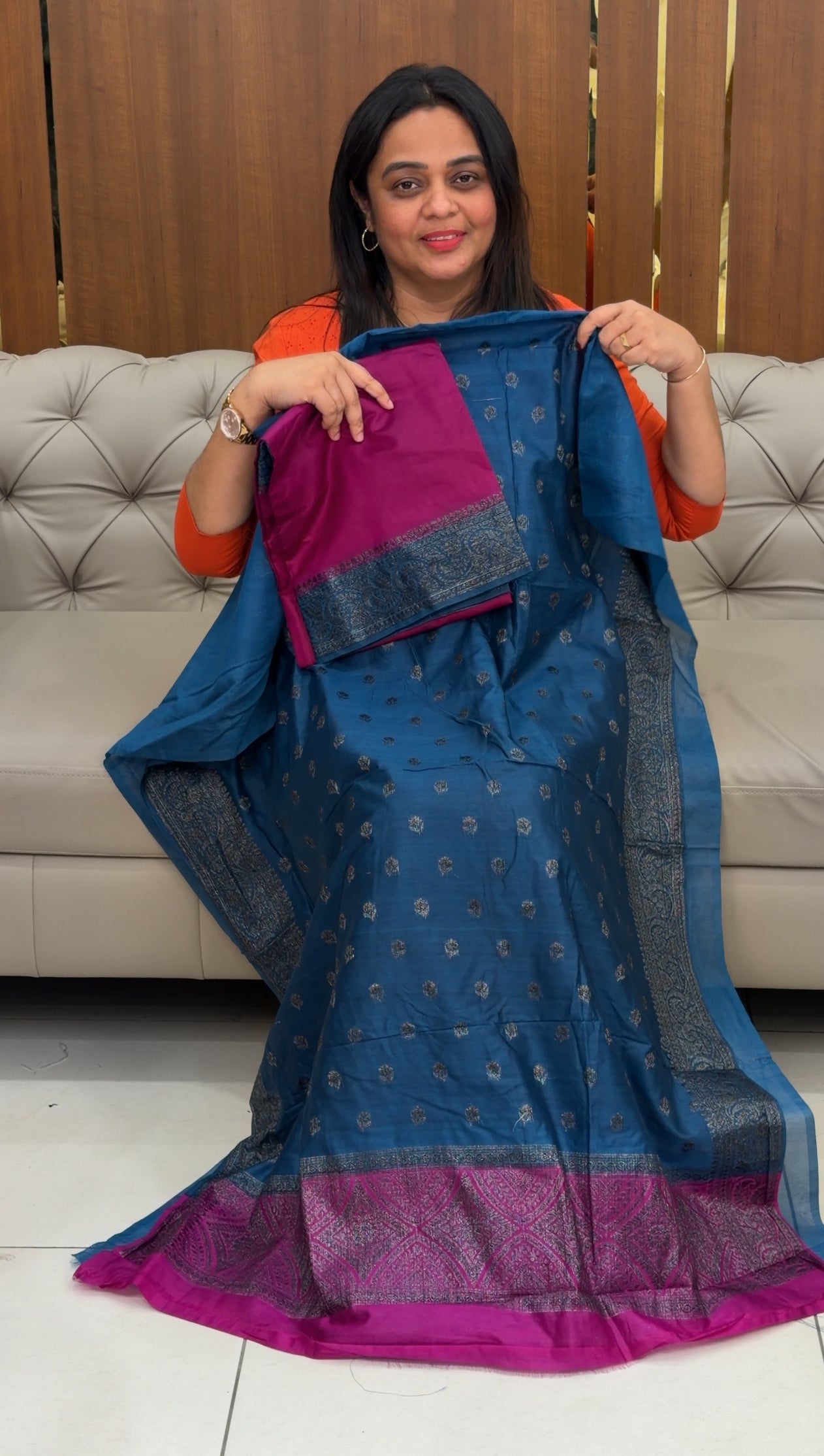 BANARASI TUSSUR UNSTITCHED SALWAR SUITS - IHA 29638