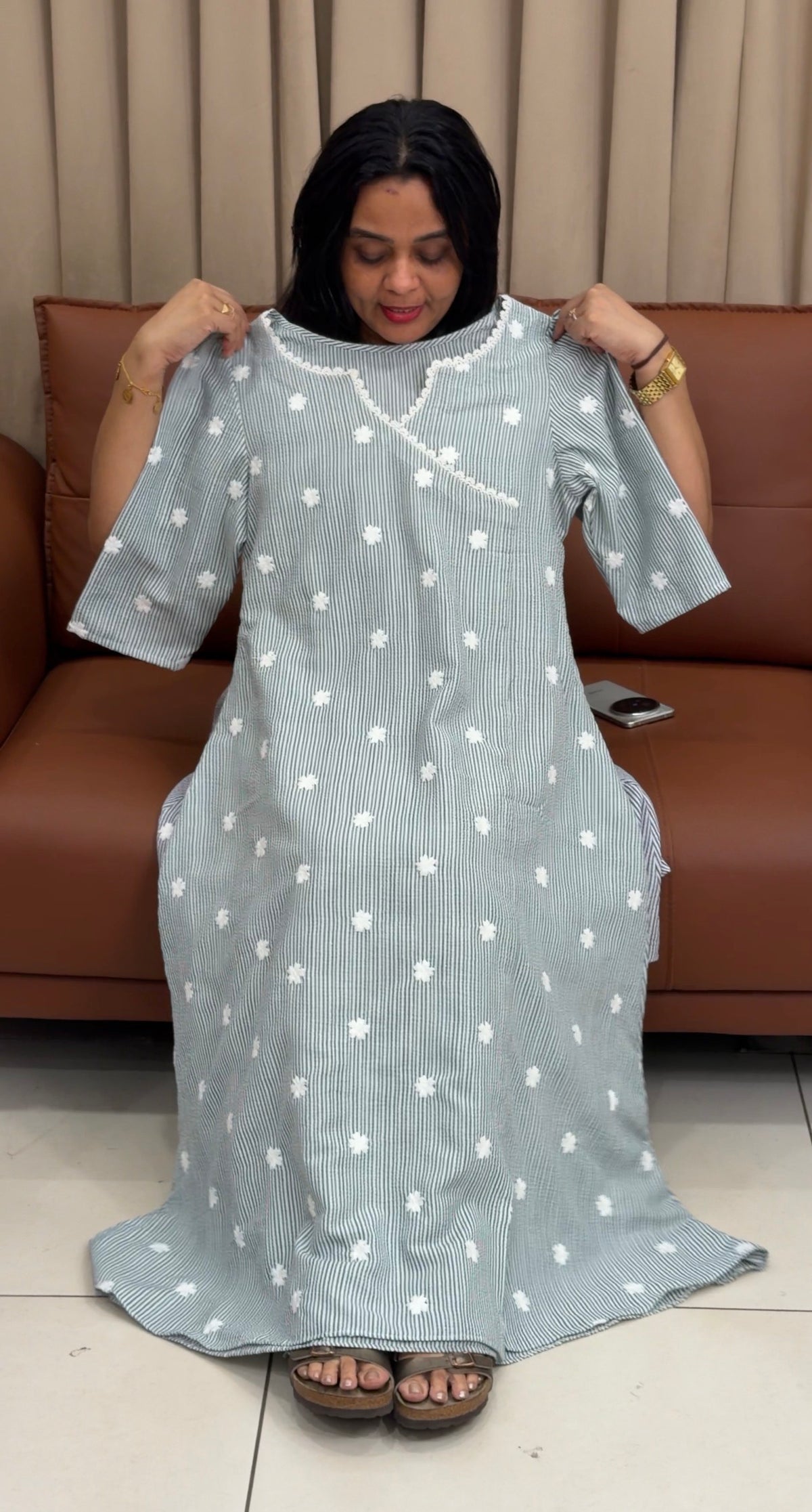 IHA'S IN-HOUSE HANDLOOM COTTON TOPS - IHA 35915