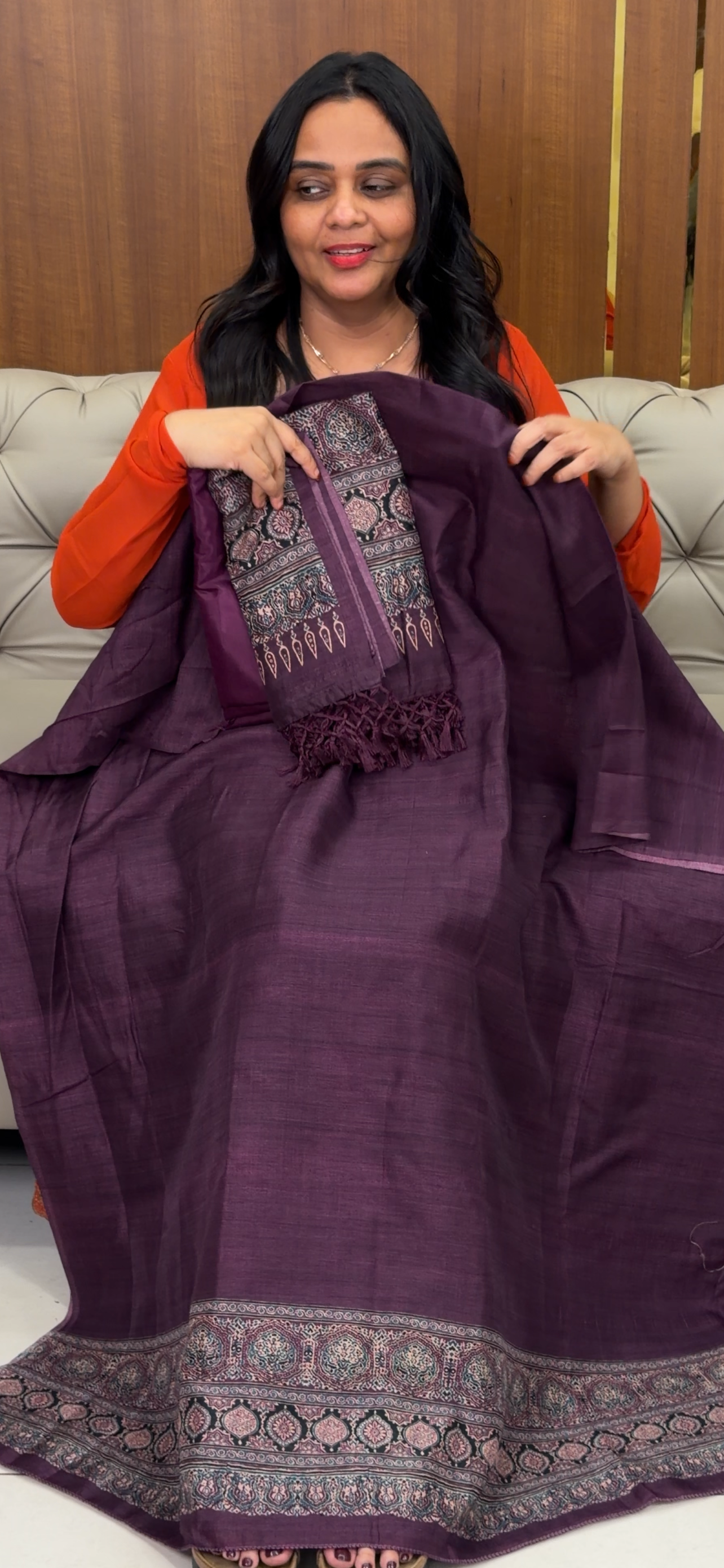 PRINTED SEMI DUPION UNSTITCHED SALWAR SUITS - IHA 32583
