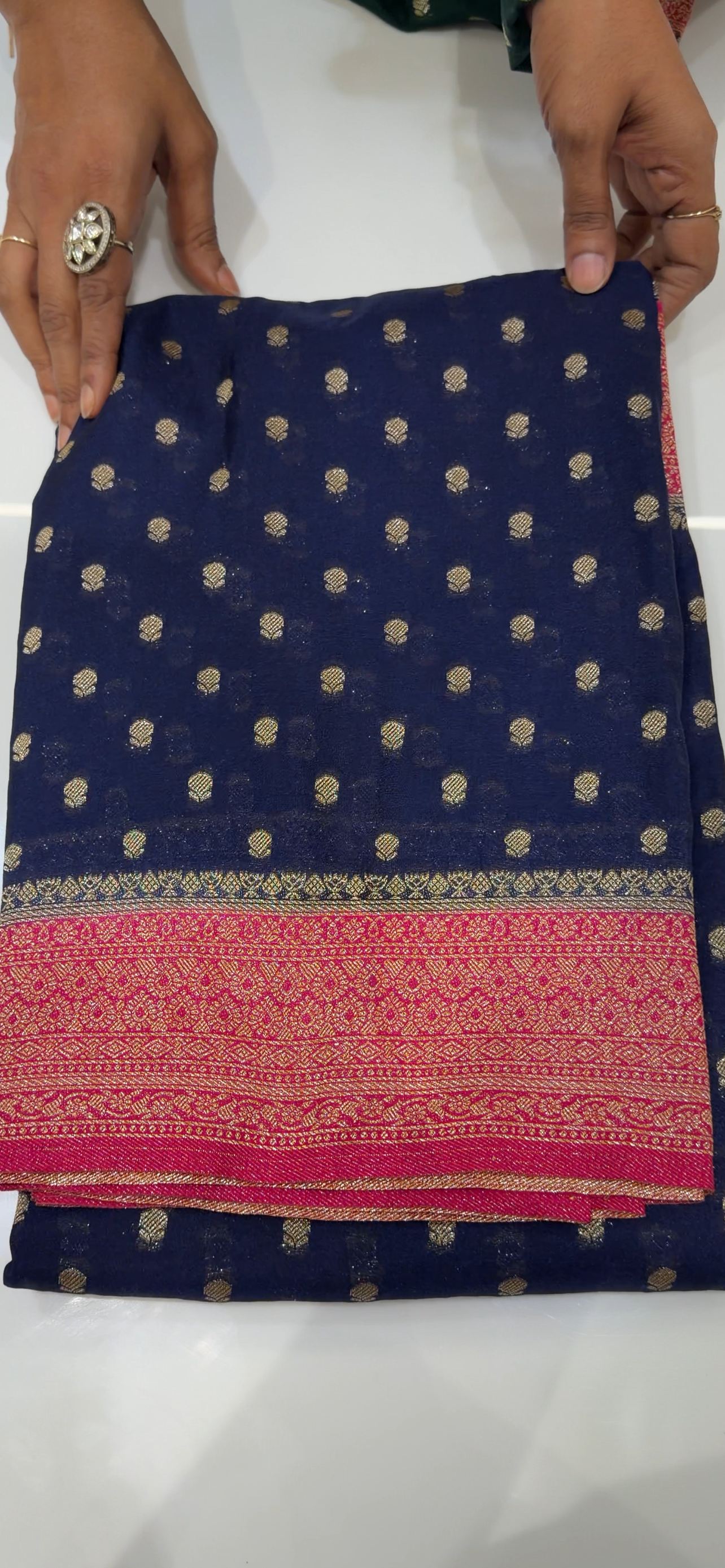 SEMI BANARASI  SAREES - IHA 35153