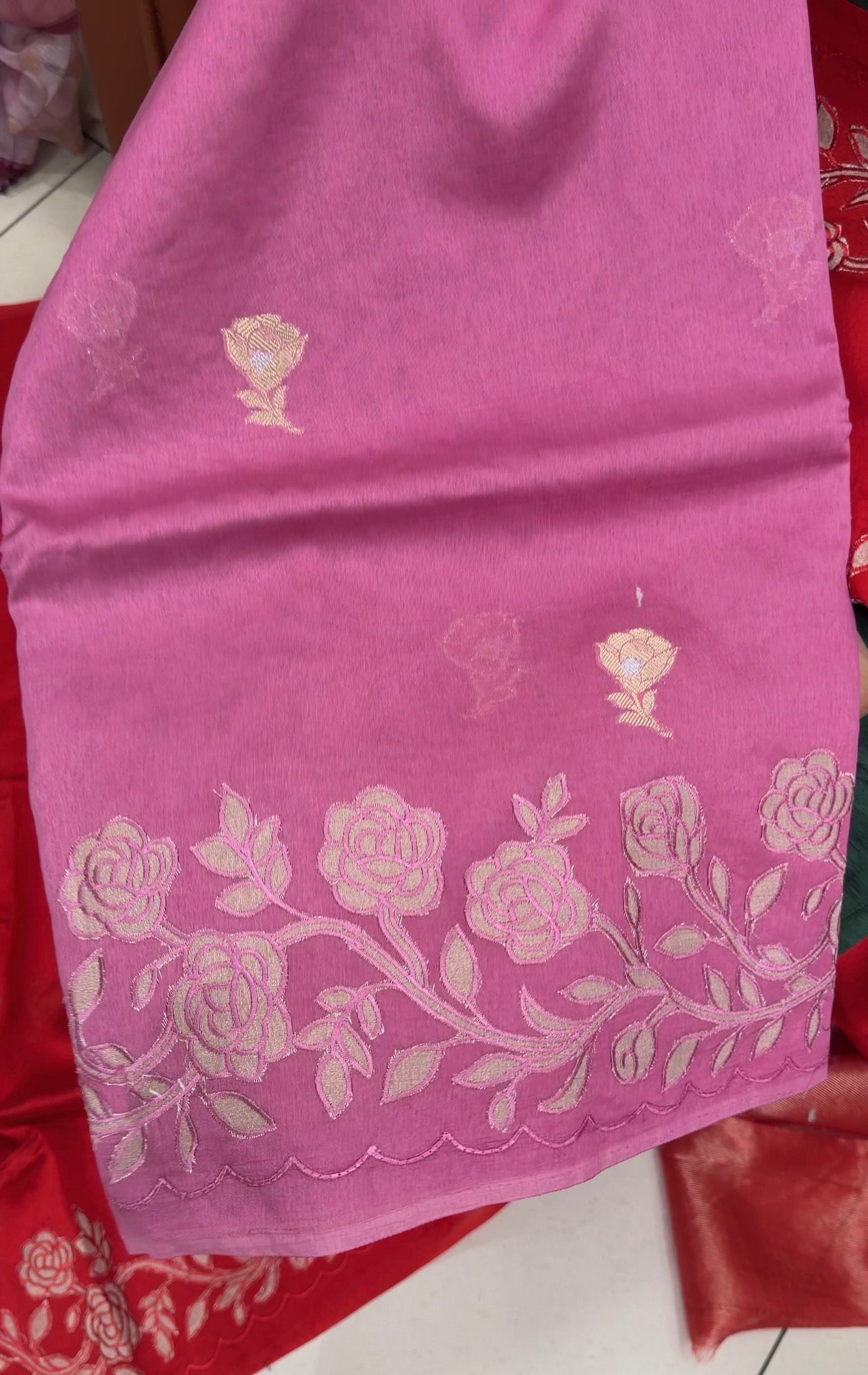 MUL CHANDERI SAREES - IHA 34801