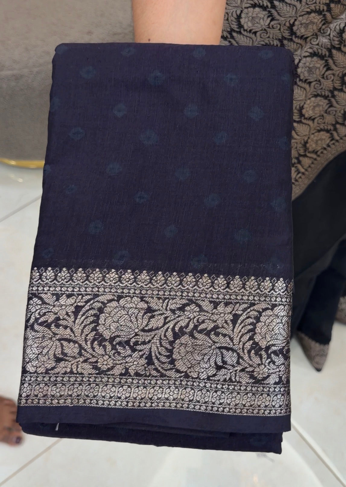 SEMI BANARASI SAREES - IHA 33214