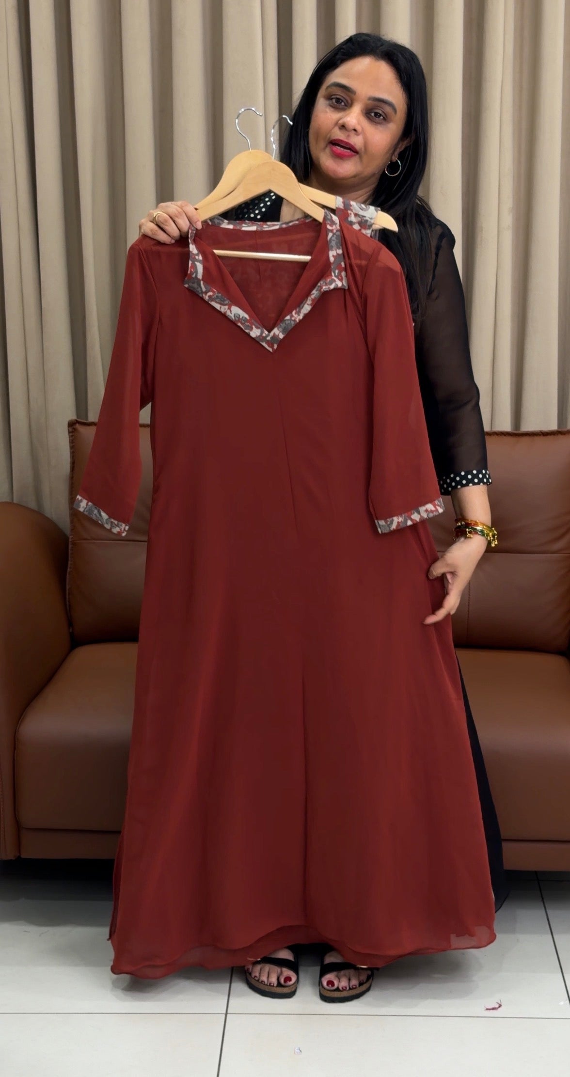 IHA'S IN-HOUSE PRINTED  COTTON TUNIC TOPS - IHA 33906