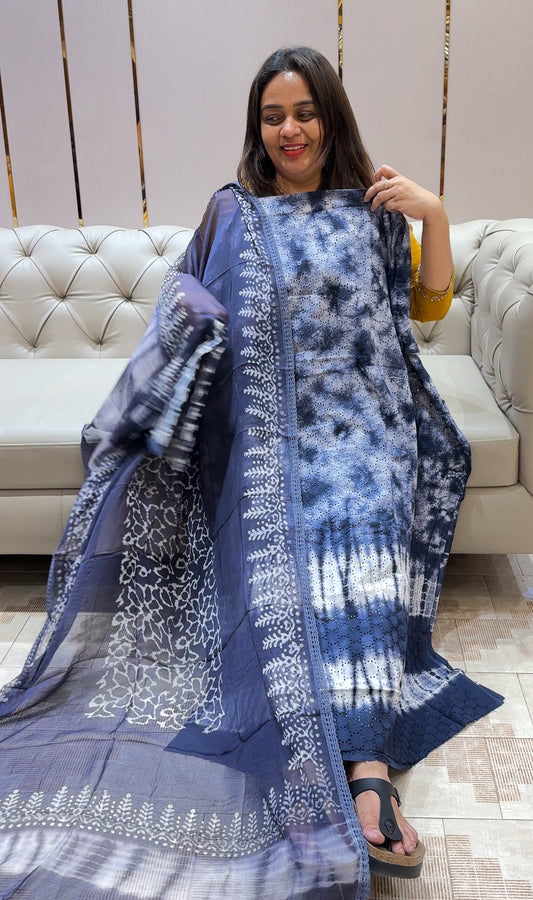 COTTON HAKOBA UNSTITCHED SALWAR SUITS - IHA 22238