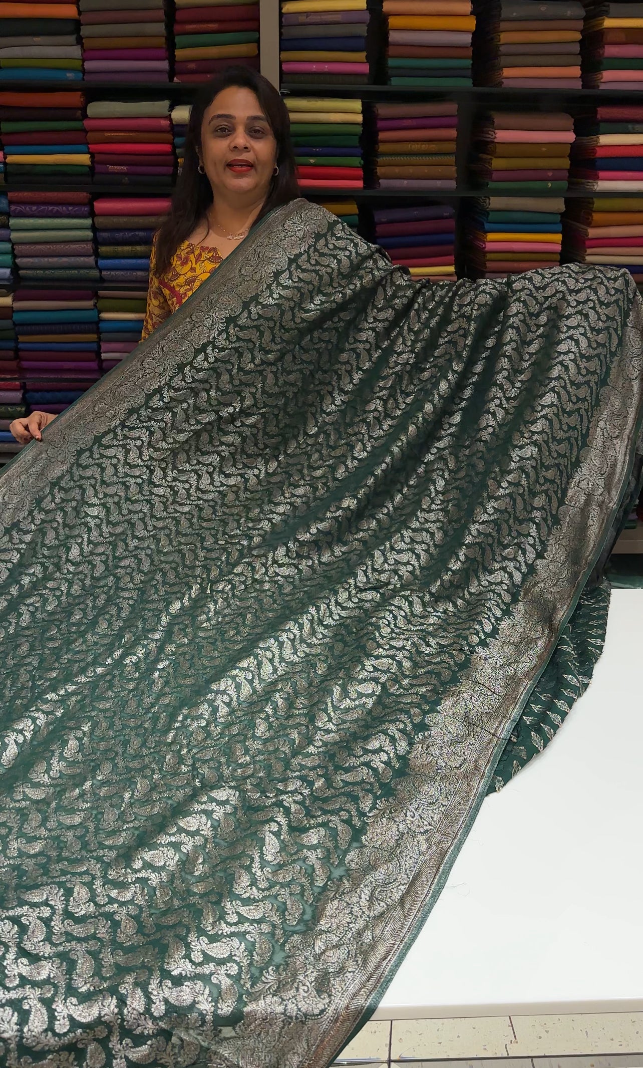 VISCOSE GEORGETTE SAREES - IHA 24831
