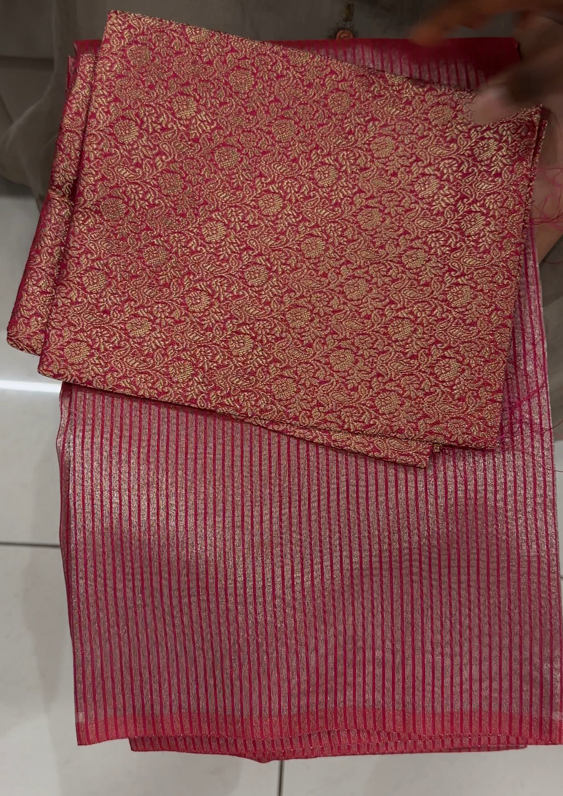 SEMI BANARASI SAREES - IHA 27053