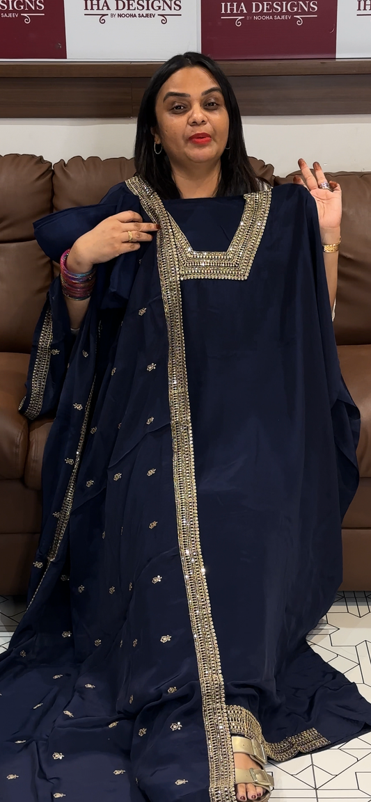 CRAPE SILK UNSTITCHED SALWAR SUITS - IHA 32233