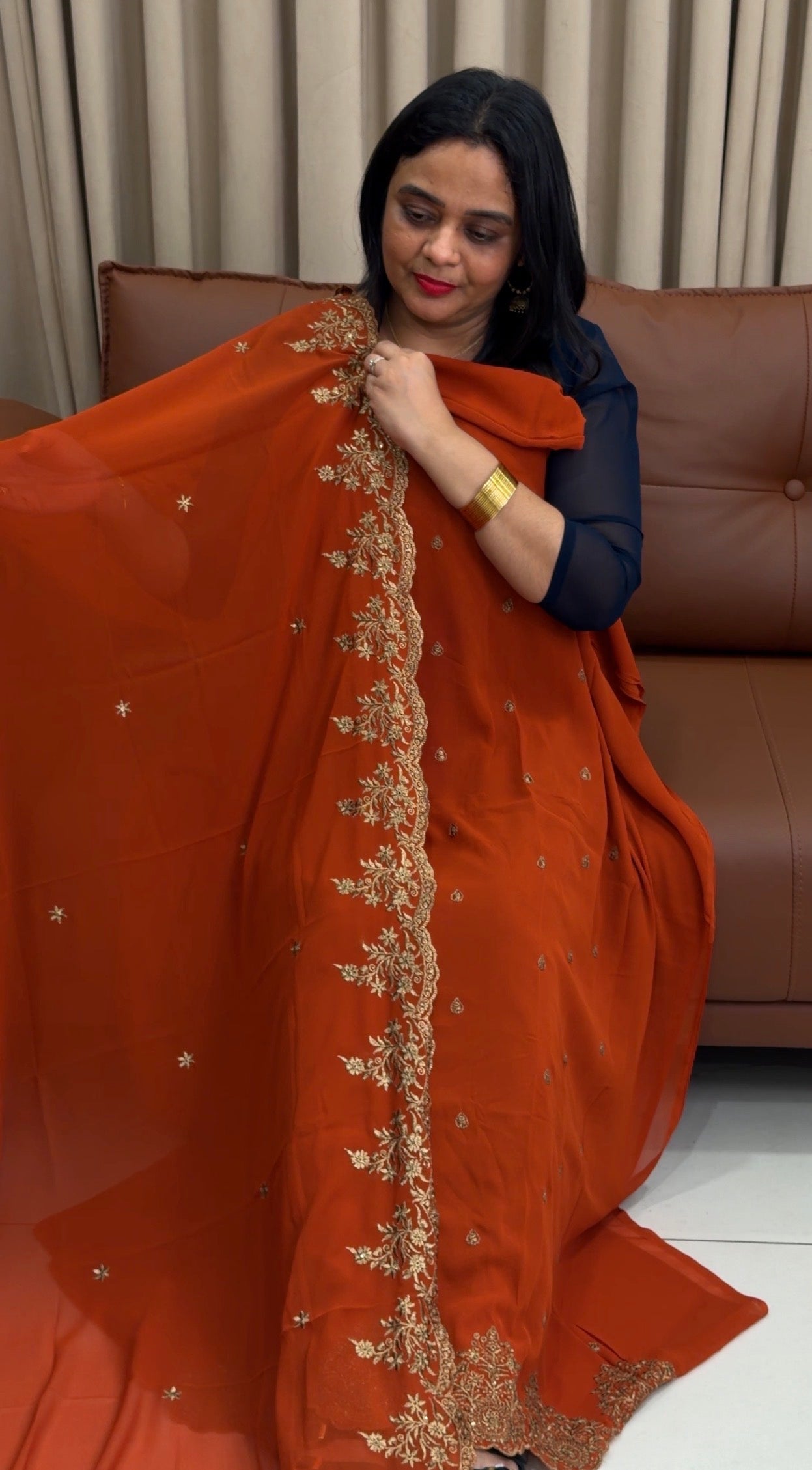 FORWARD FAUX GEORGETTE UNSTITCHED SALWAR SUITS - IHA 34126