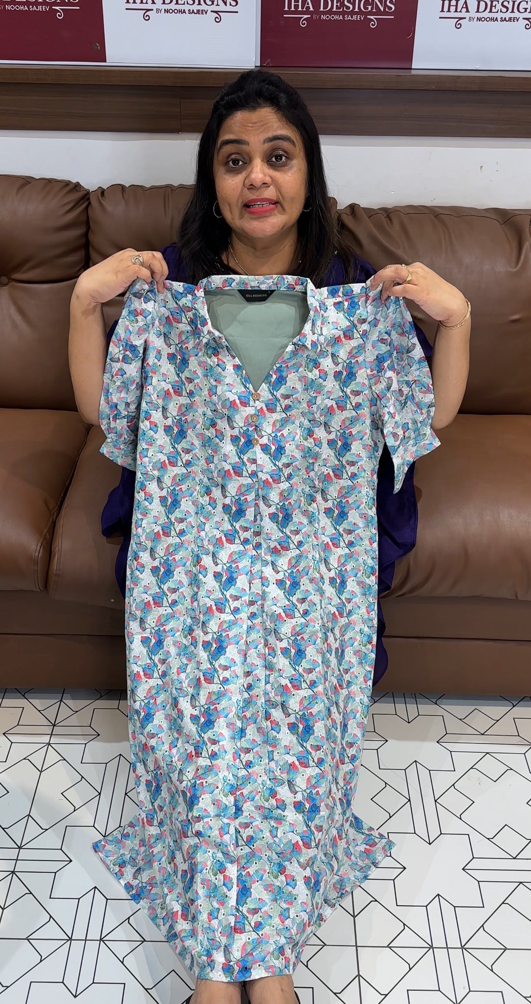 PRINTED HAKOBA FROCKS - IHA 28009