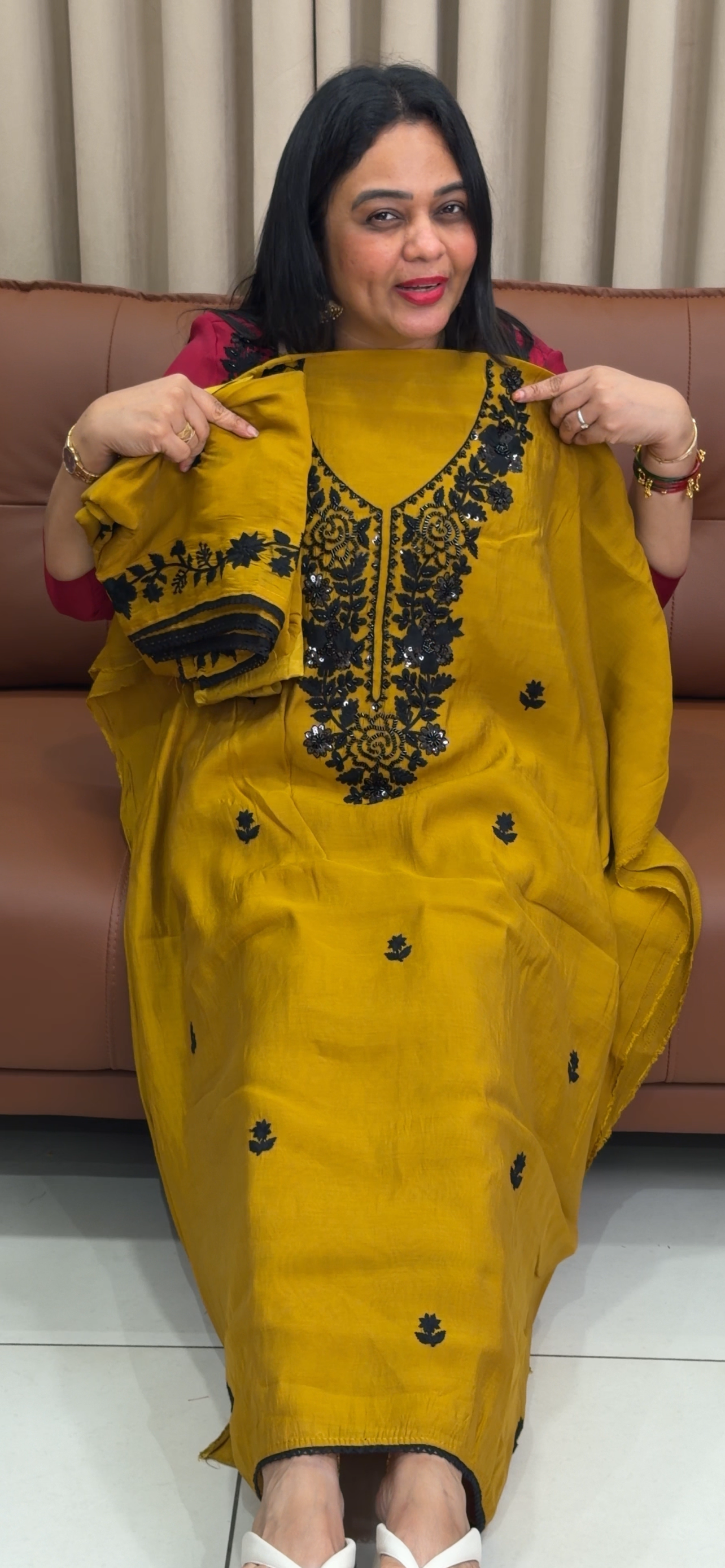 FORWARD HANDWORKED TOP, BOTTOM AND DUPATTA  - IHA 33867