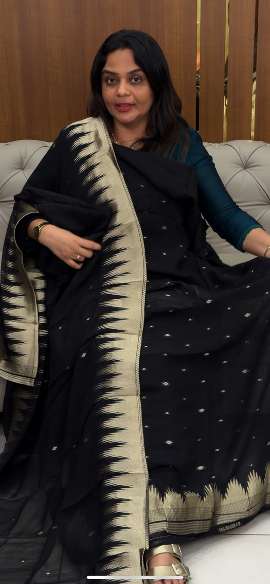 BANARASI UNSTITCHED SALWAR SUITS - IHA 30685