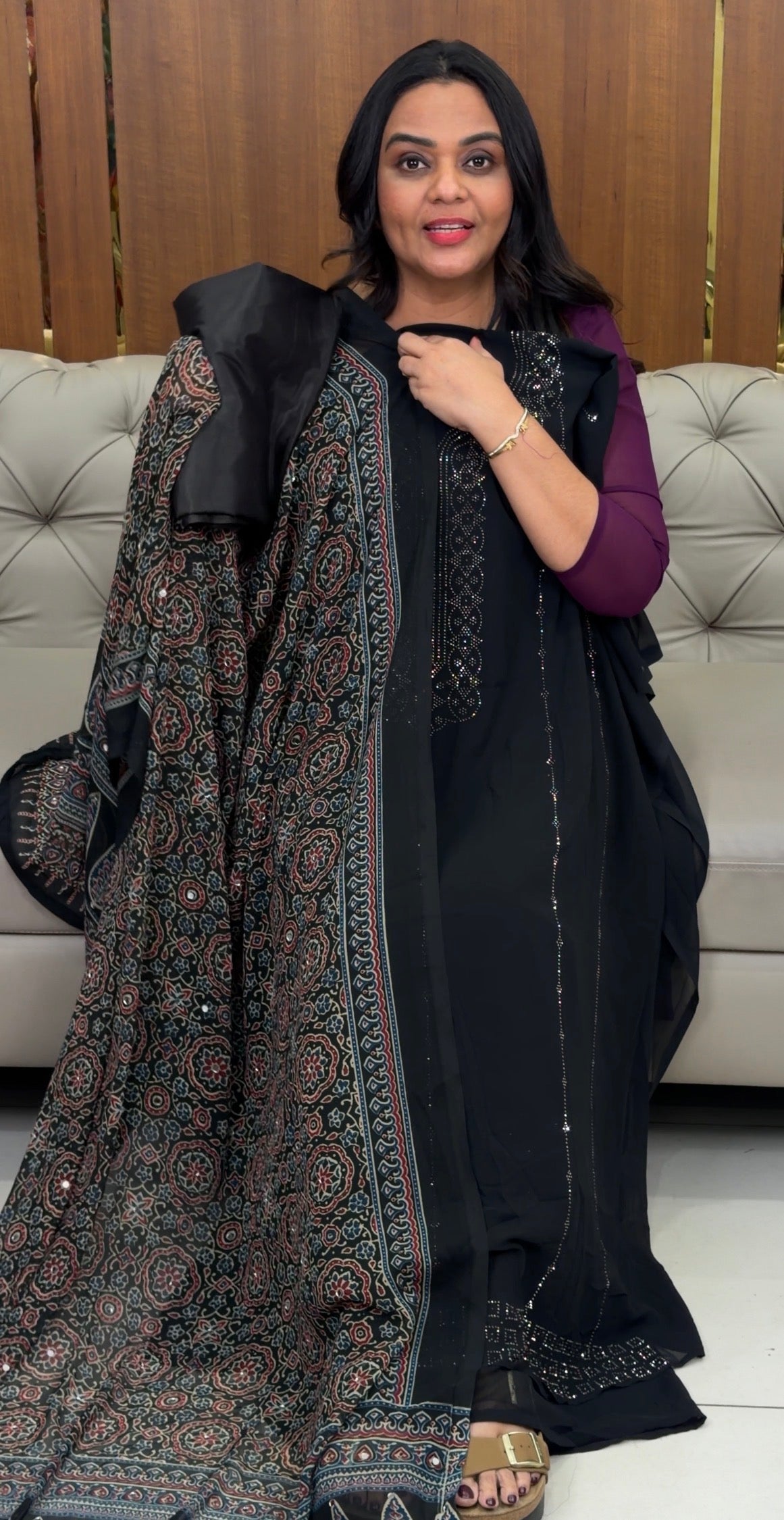 FAUX GEORGETTE UNSTITCHED SALWAR SUITS - IHA 32599