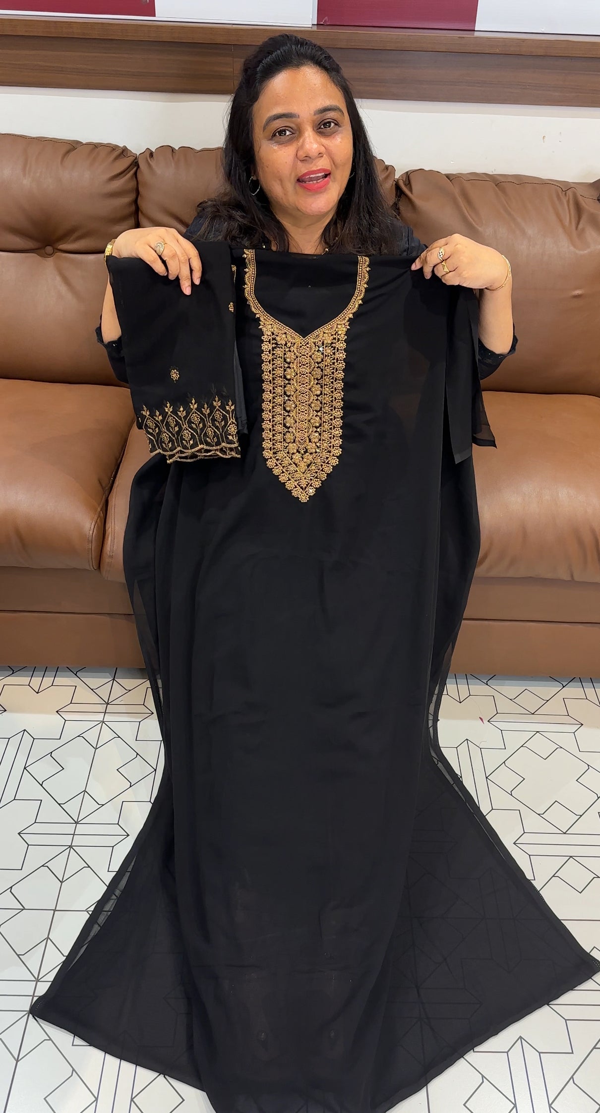 FAUX GEORGETTE UNSTITCHED SALWAR SUITS - IHA 27917