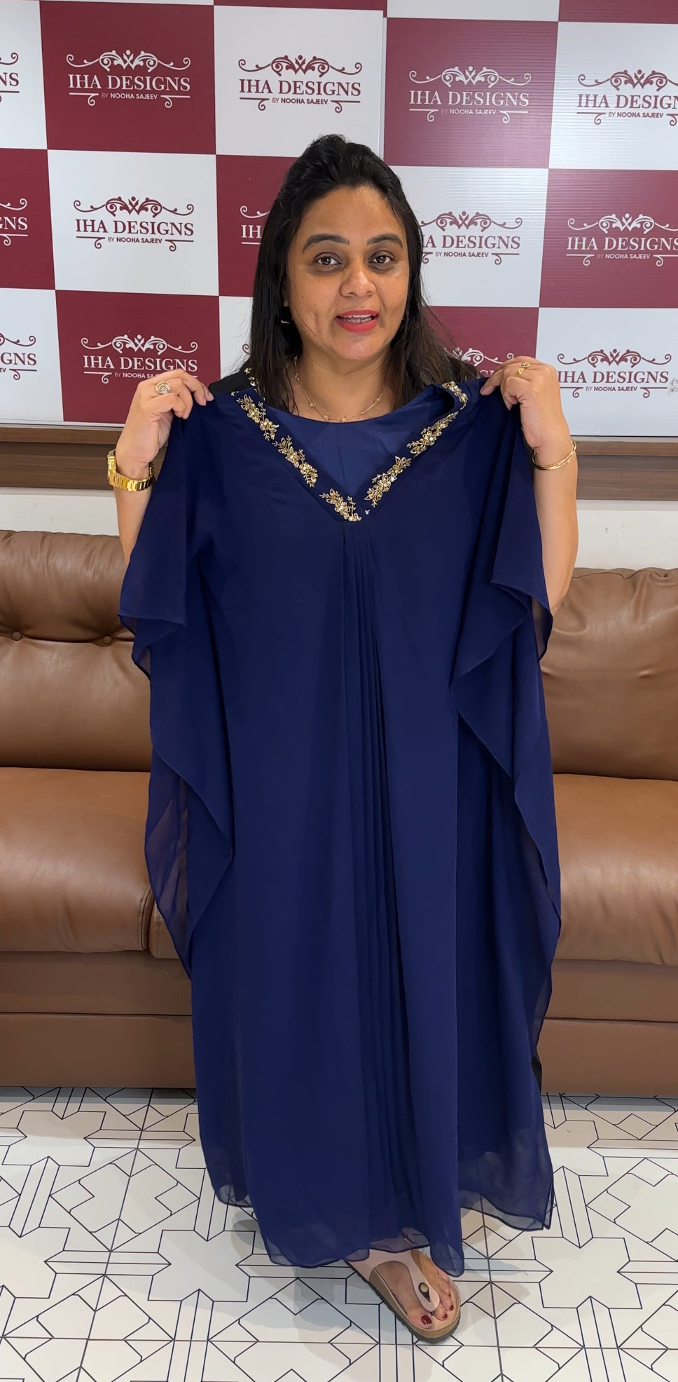 IHA'S IN-HOUSE HAND WORKED KAFTAN TOPS - IHA 28035