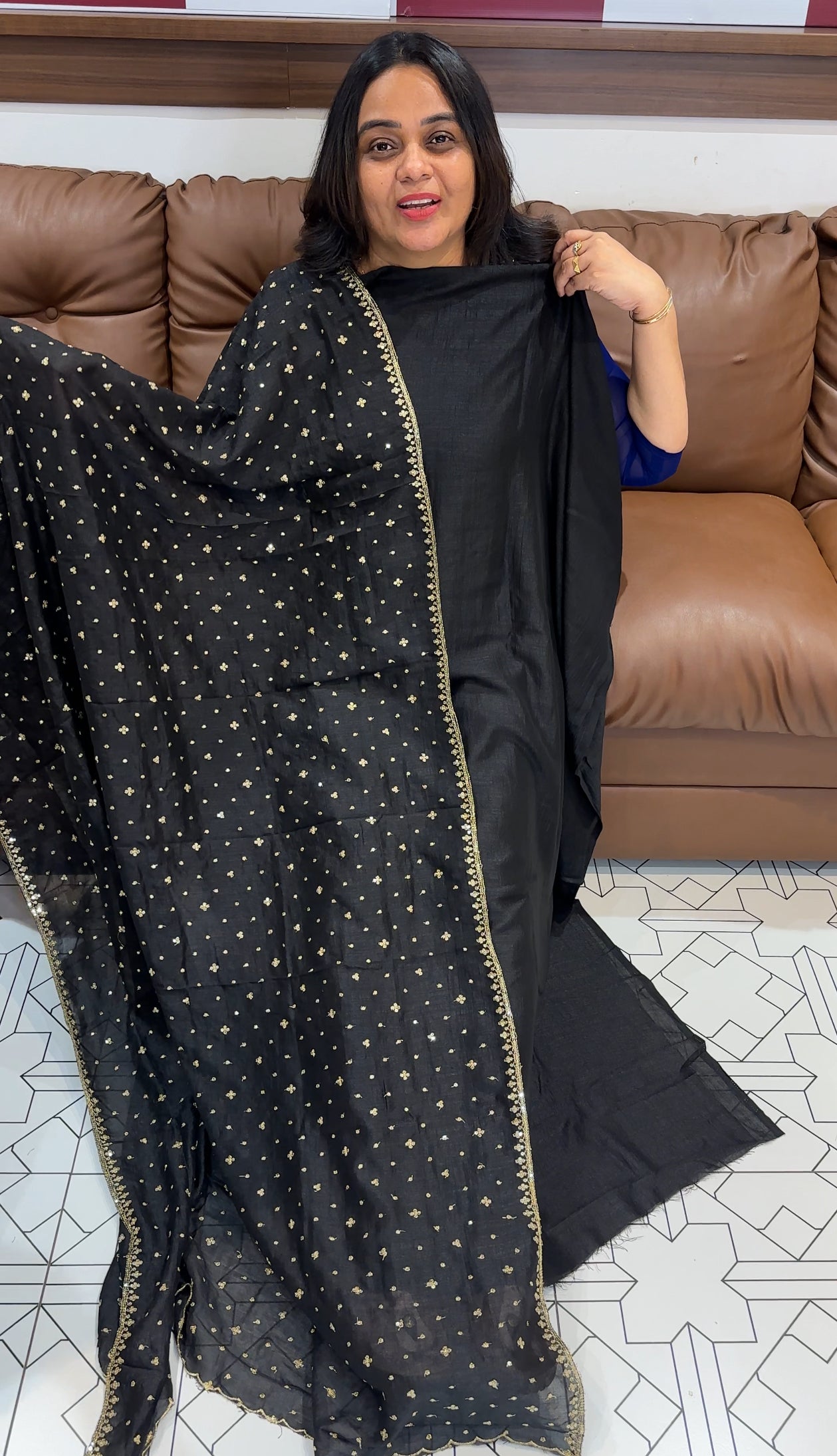 SEMI RAW SILK UNSTITCHED SALWAR SUITS - IHA 28119