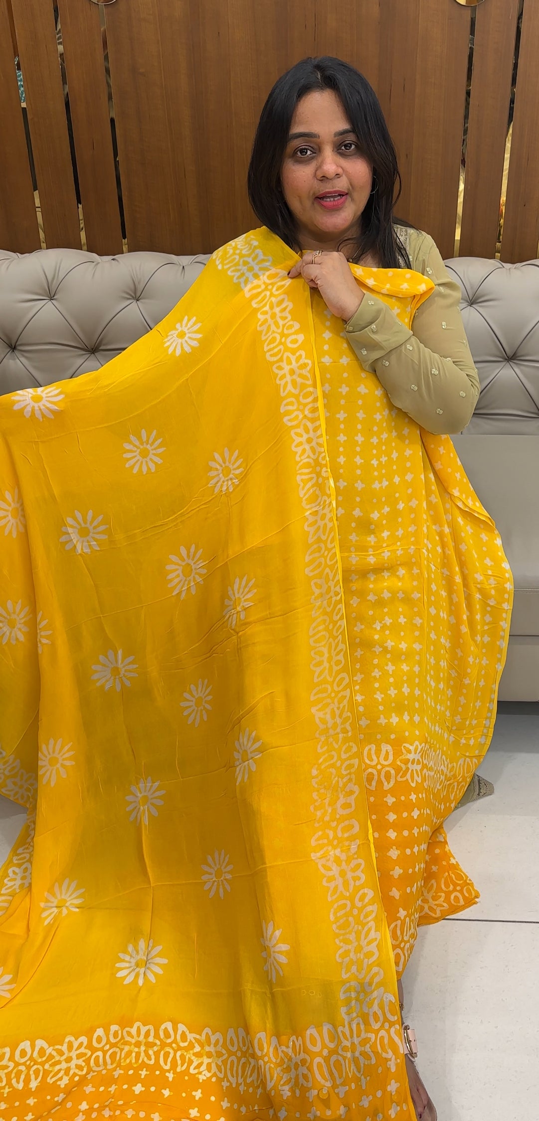 BATIK PRINTED UNSTITCHED SALWAR SUITA - IHA 27038