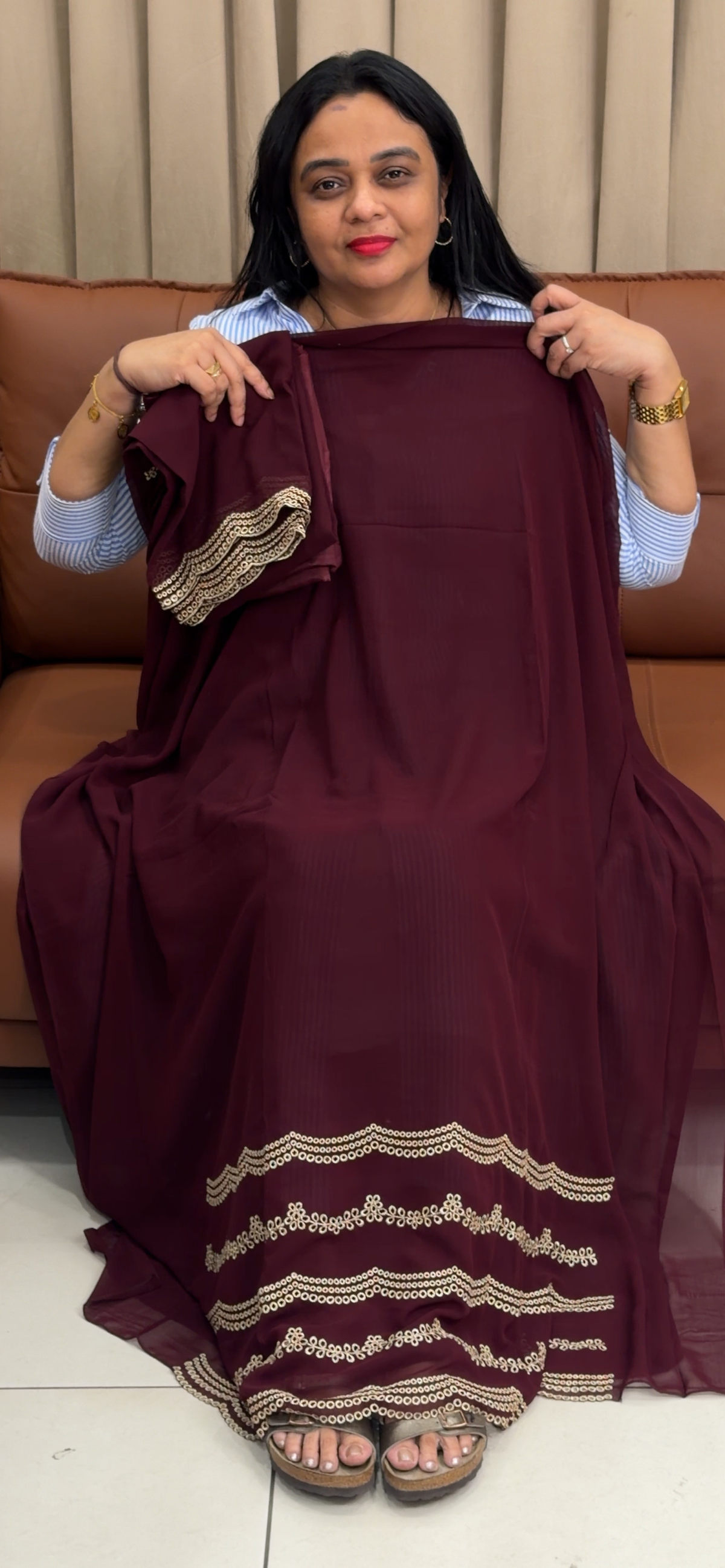 FAUX GEORGETTE UNSTITCHED SALWAR SUITS - IHA 35900
