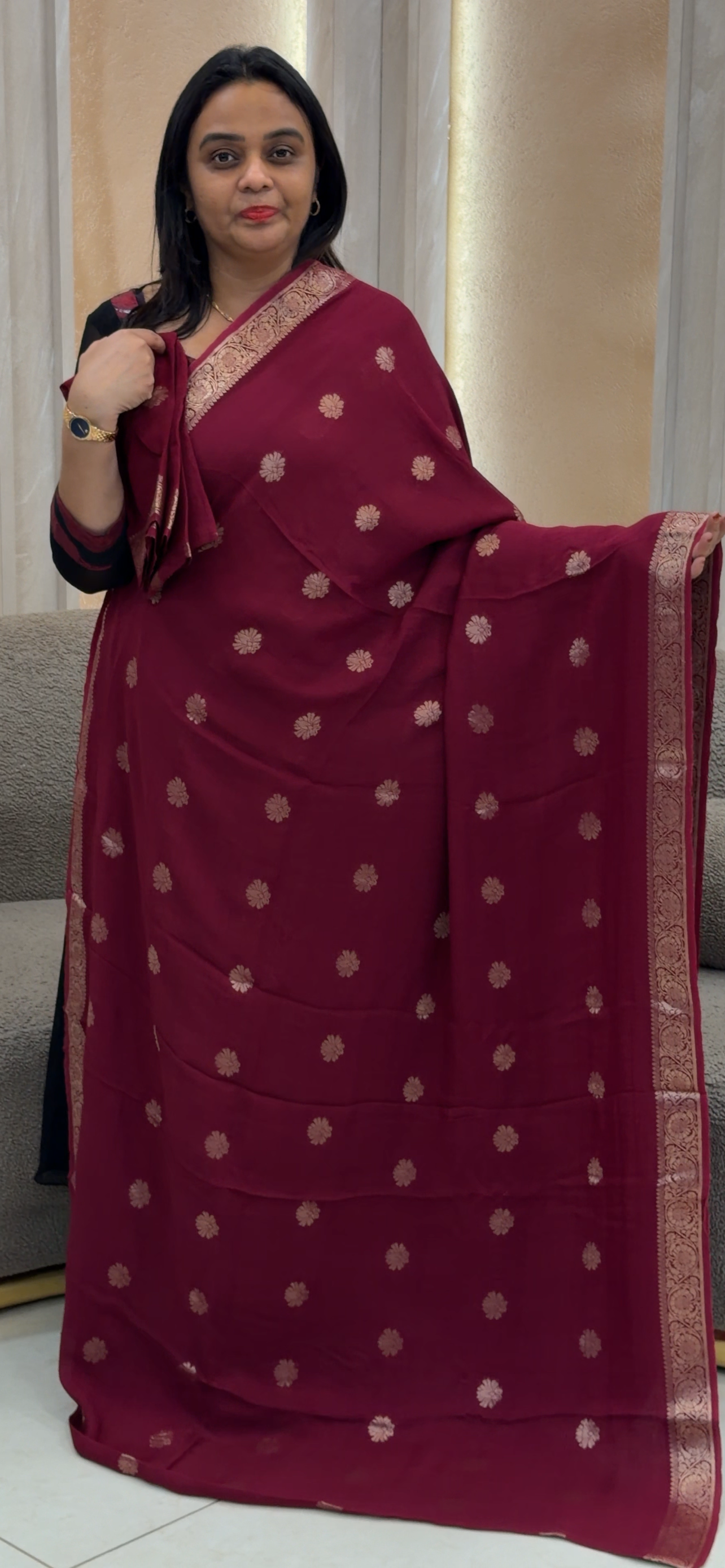SEMI SILK SAREES - IHA 32481