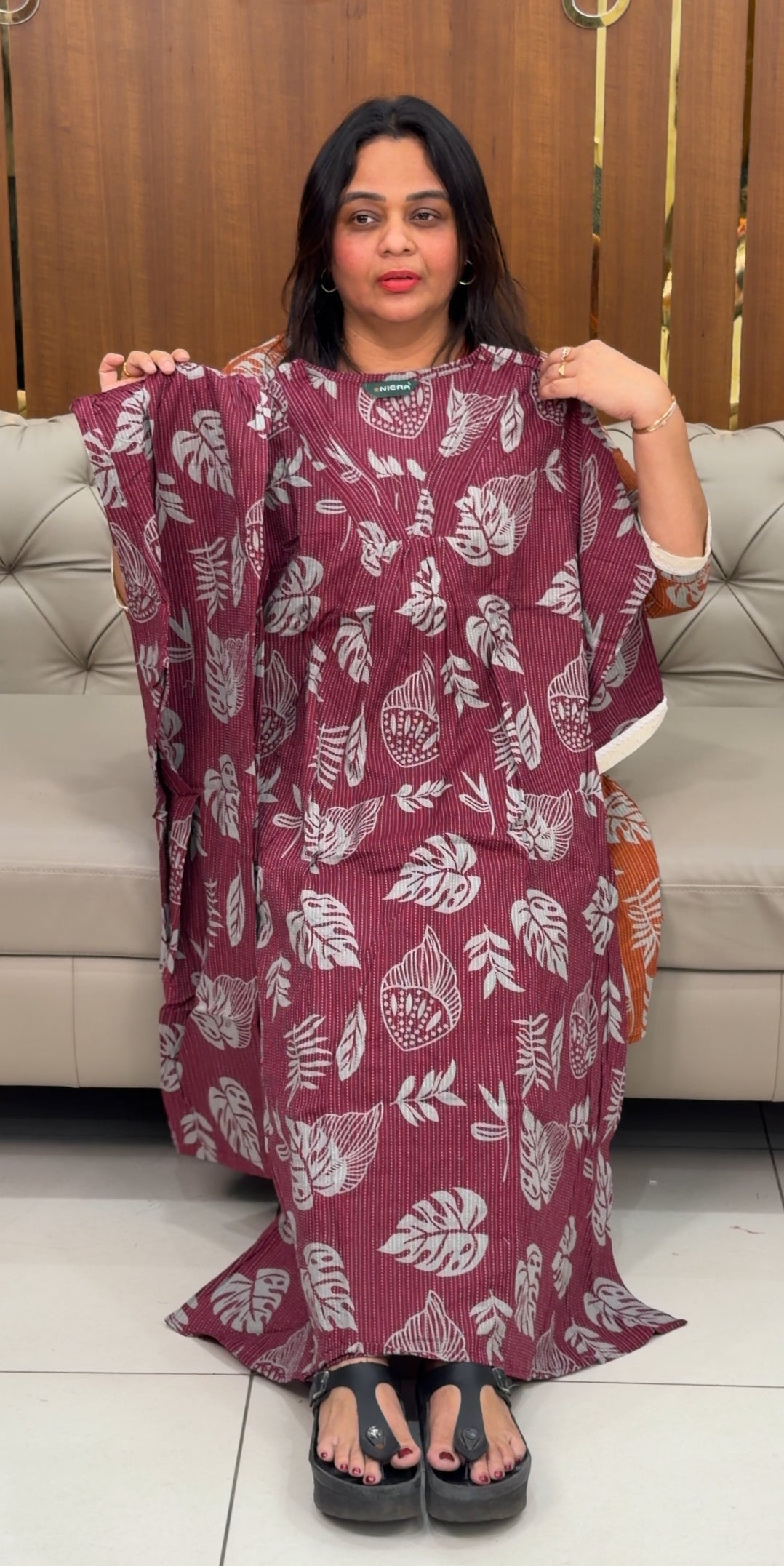 PRINTED COTTON ALINE TOP AND BOTTOM - 28927