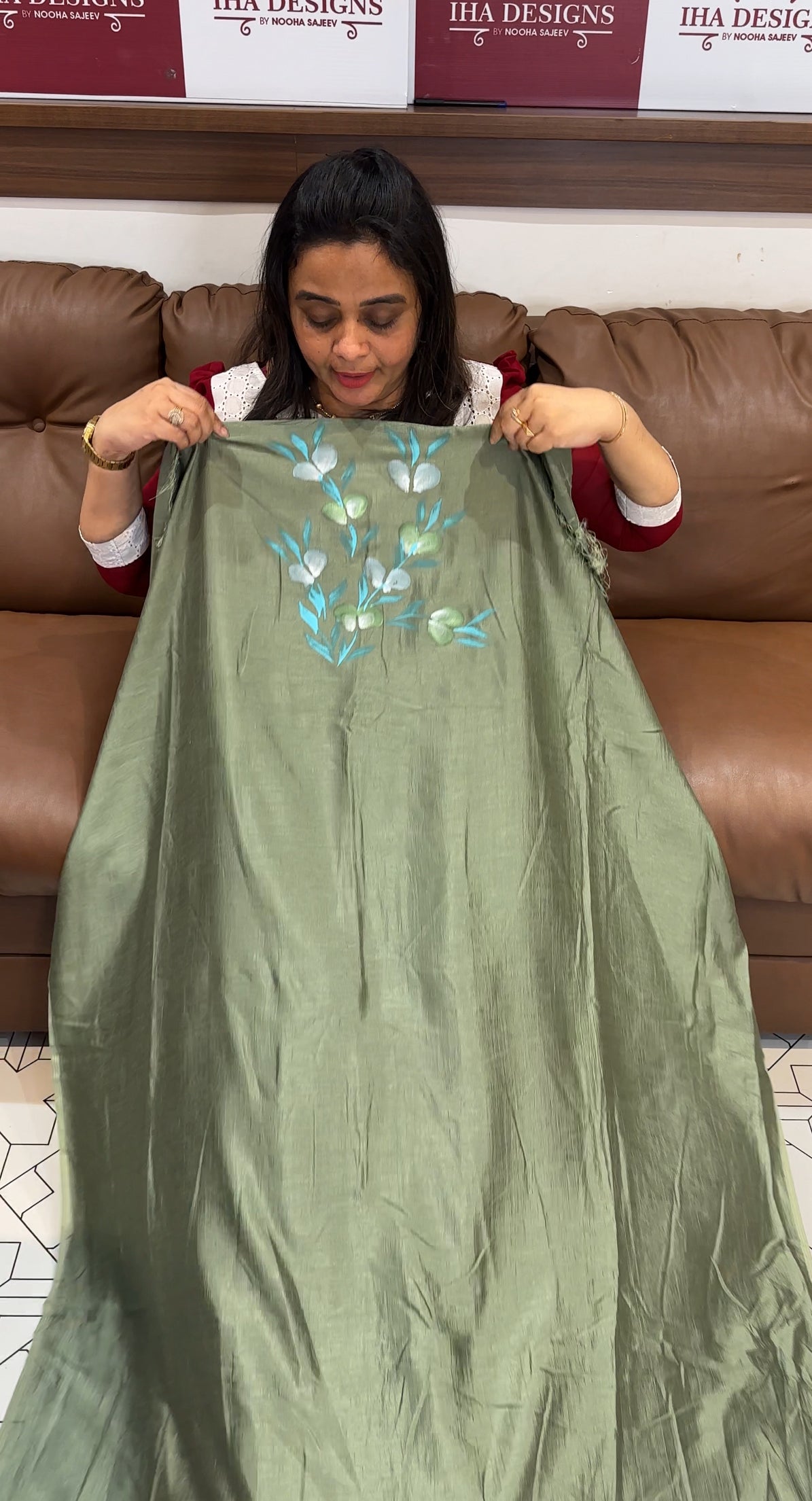 SEMI RAW SILK UNSTITCHED SALWAR SUITS - IHA 27859