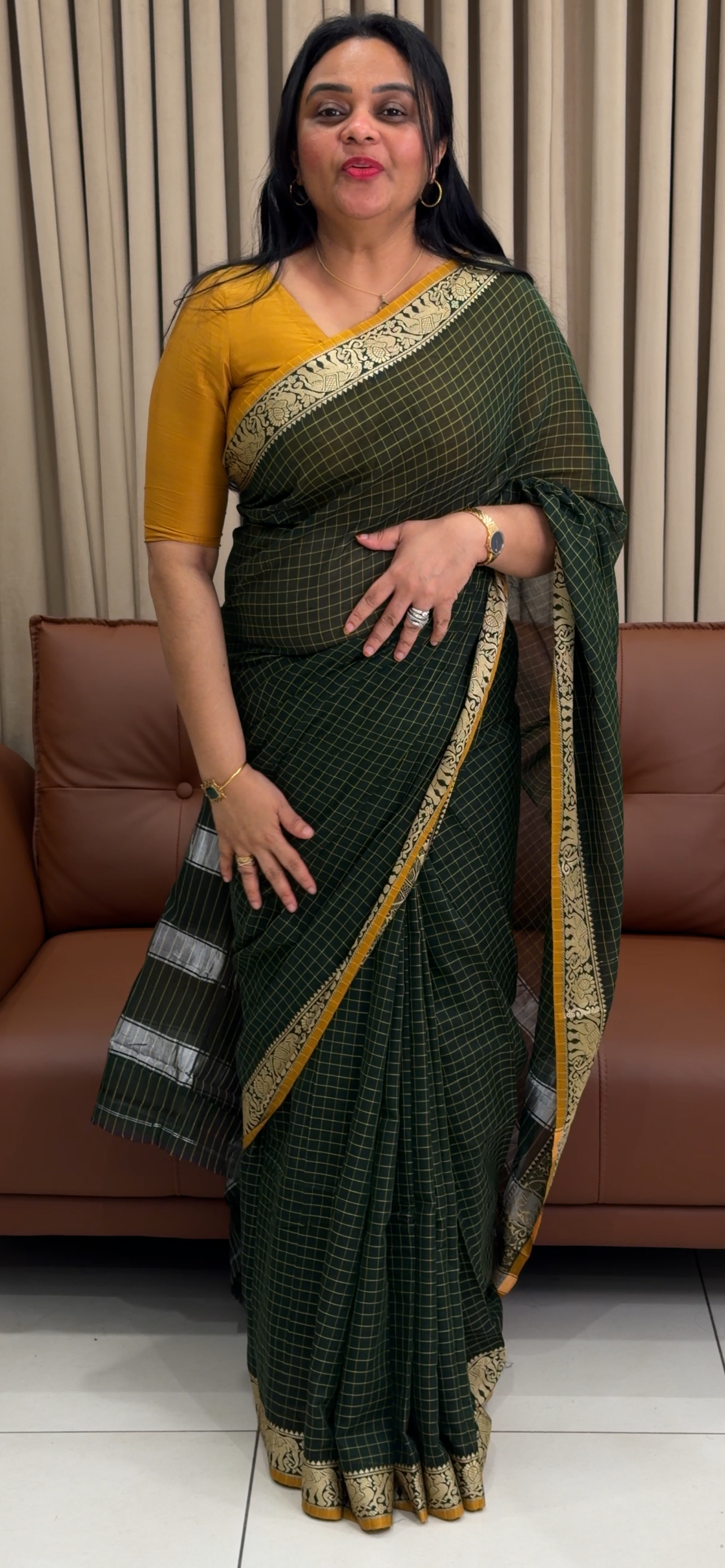 HANDLOOM COTTON SAREES - IHA 34584
