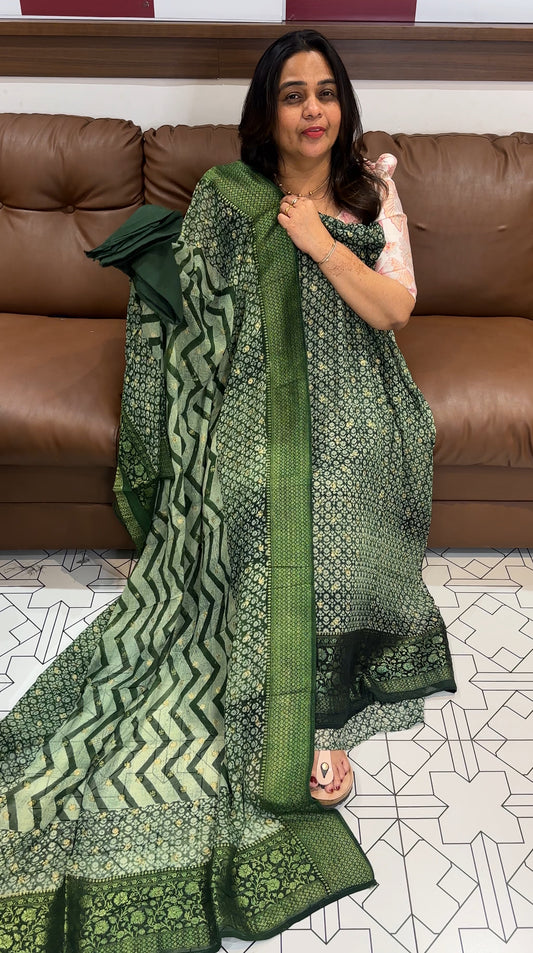 VISCOSE GEORGETTE UNSTITCHED SALWAR SUITS - IHA 27704